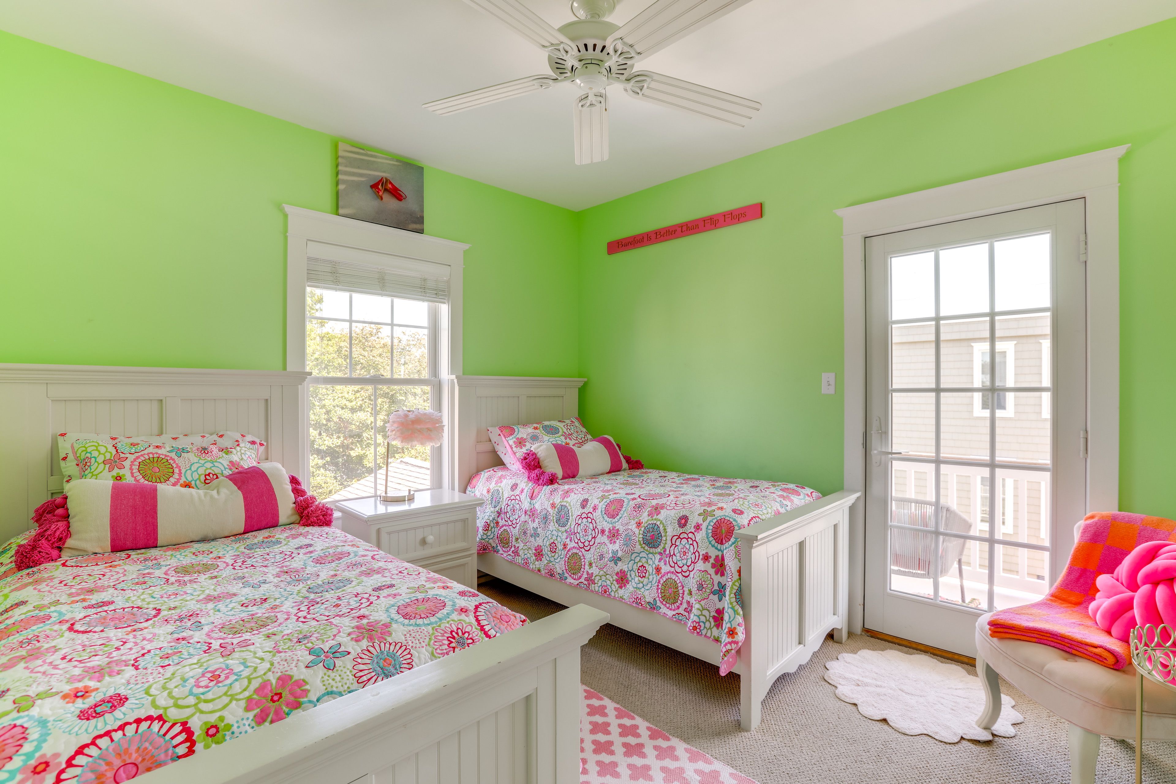 Bedroom 5 | 2 Twin Beds | 2nd Floor | Balcony Access
