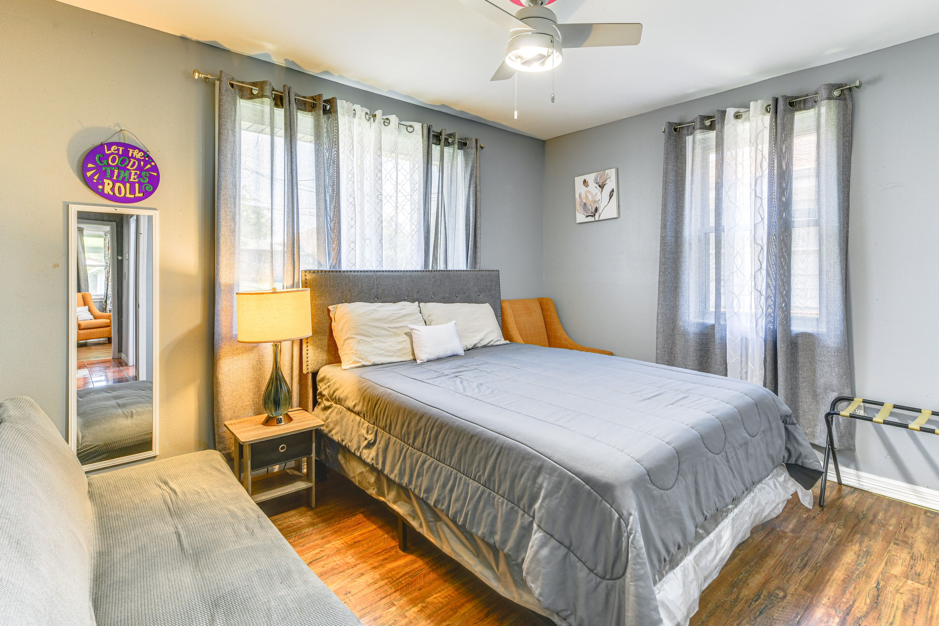 Bedroom 1 | Queen Bed | Full Futon | Linens Provided