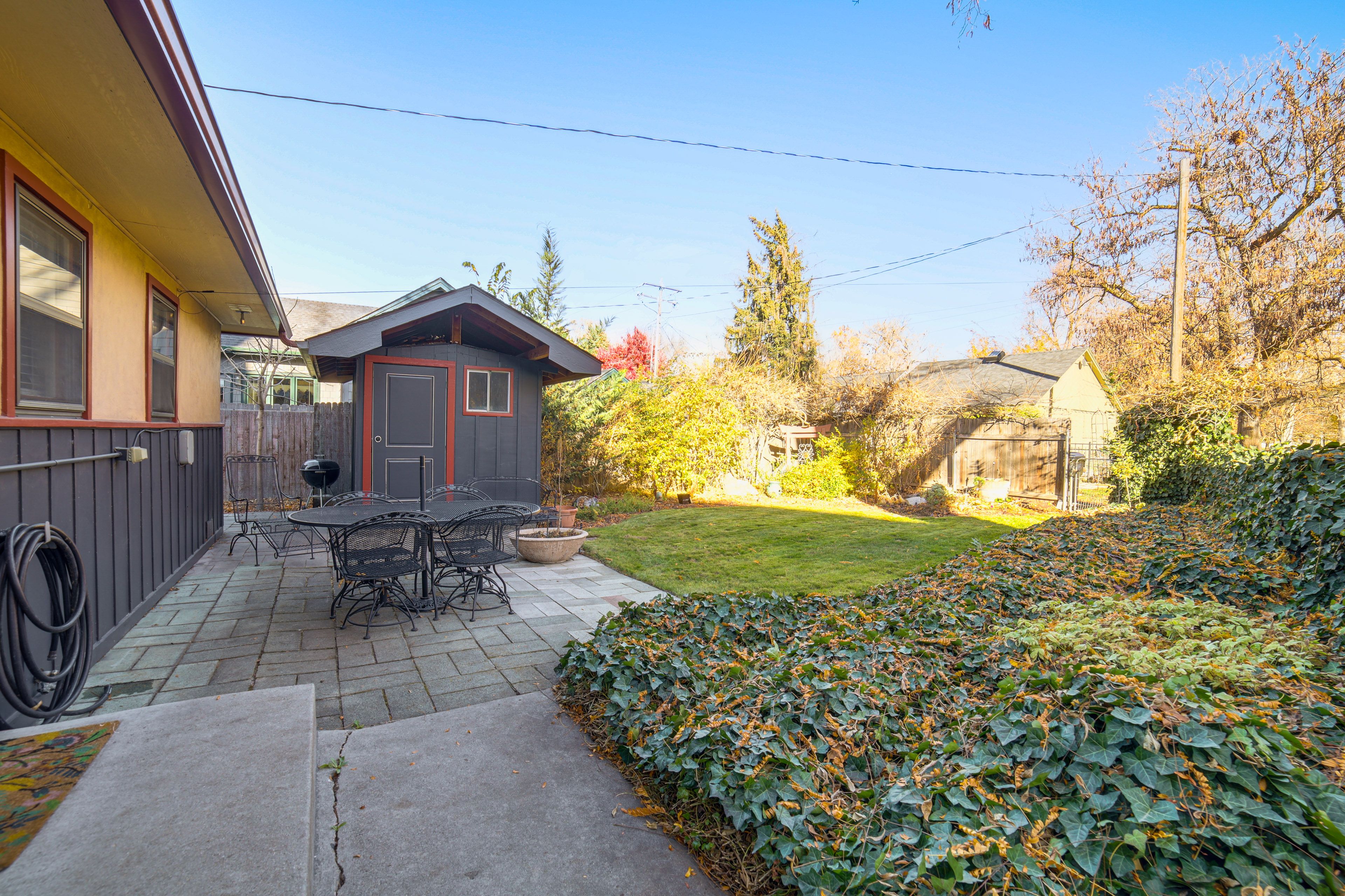 Fenced Backyard | Patio Dining Area