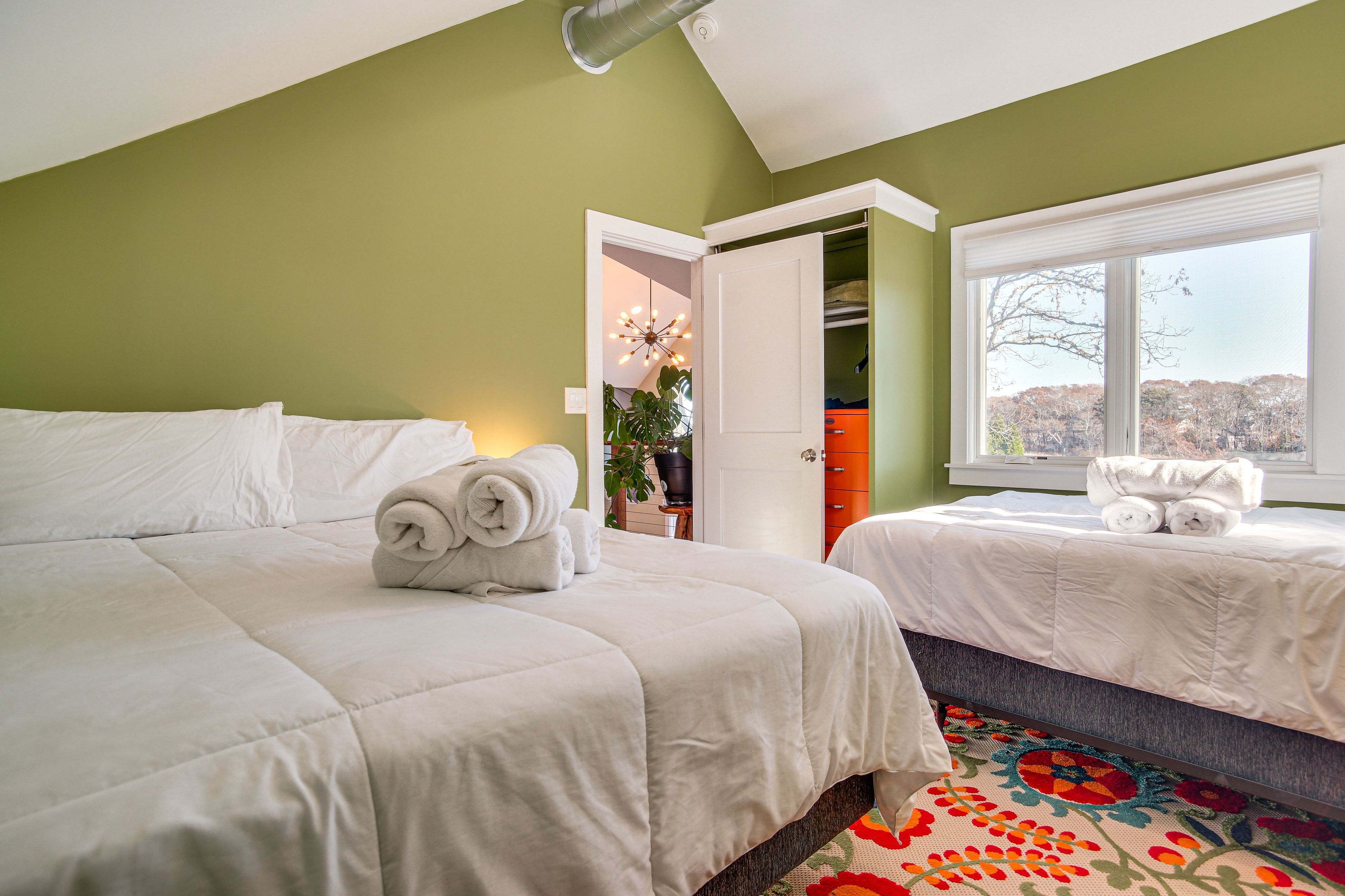 Bedroom 3 | 2 Queen Beds | Changing Table | Upper Floor