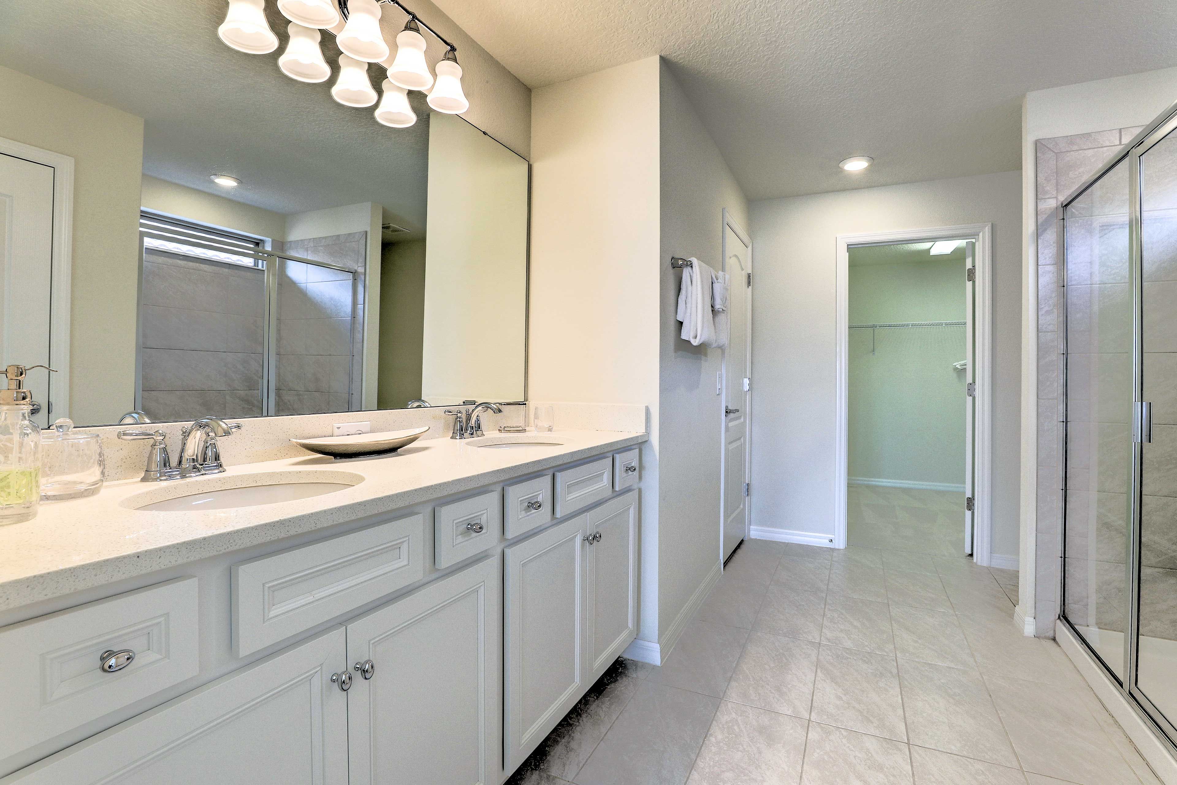 Fresh towels are provide for your stay, just like a hotel!