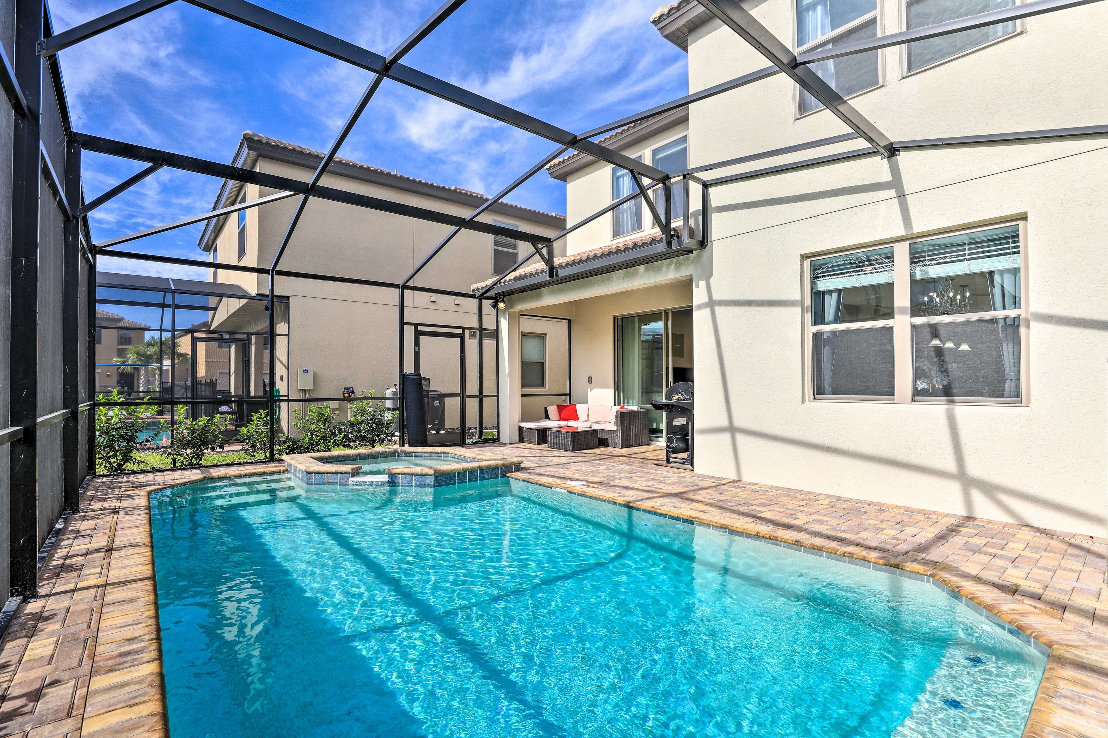 Swim a few laps to get your day started.