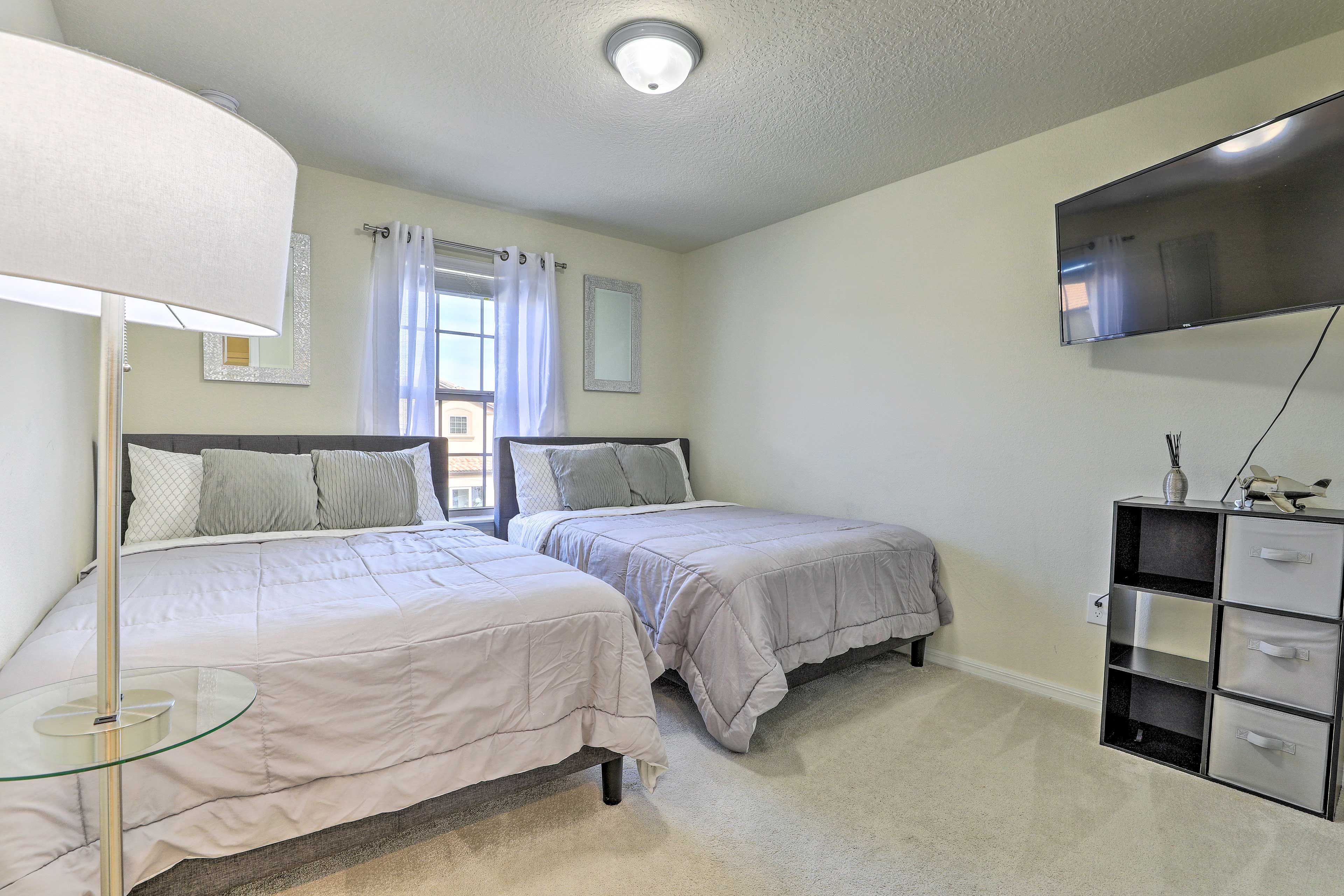 These full beds can be shared - or hogged!