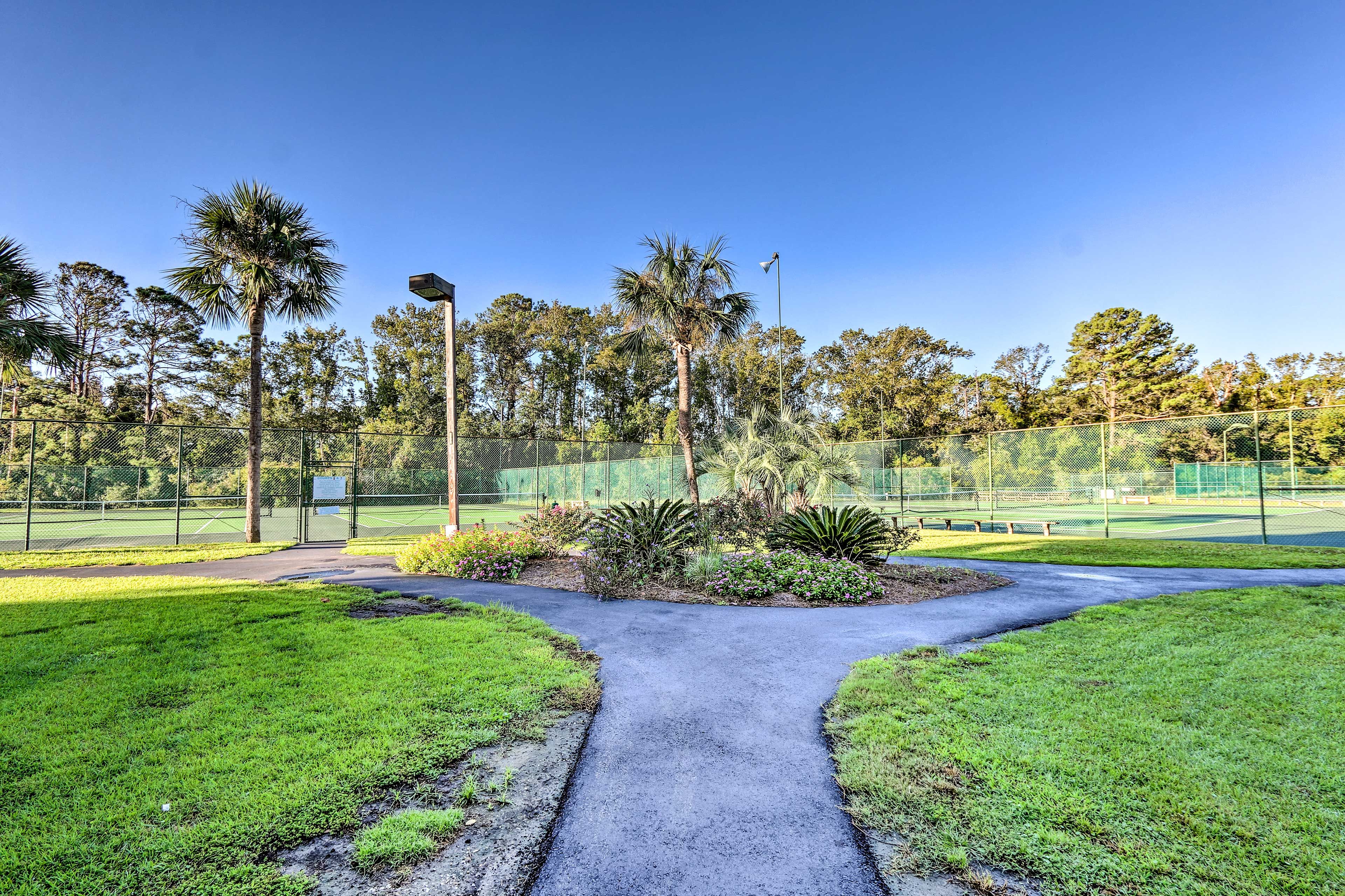 Enjoy the lush grounds.