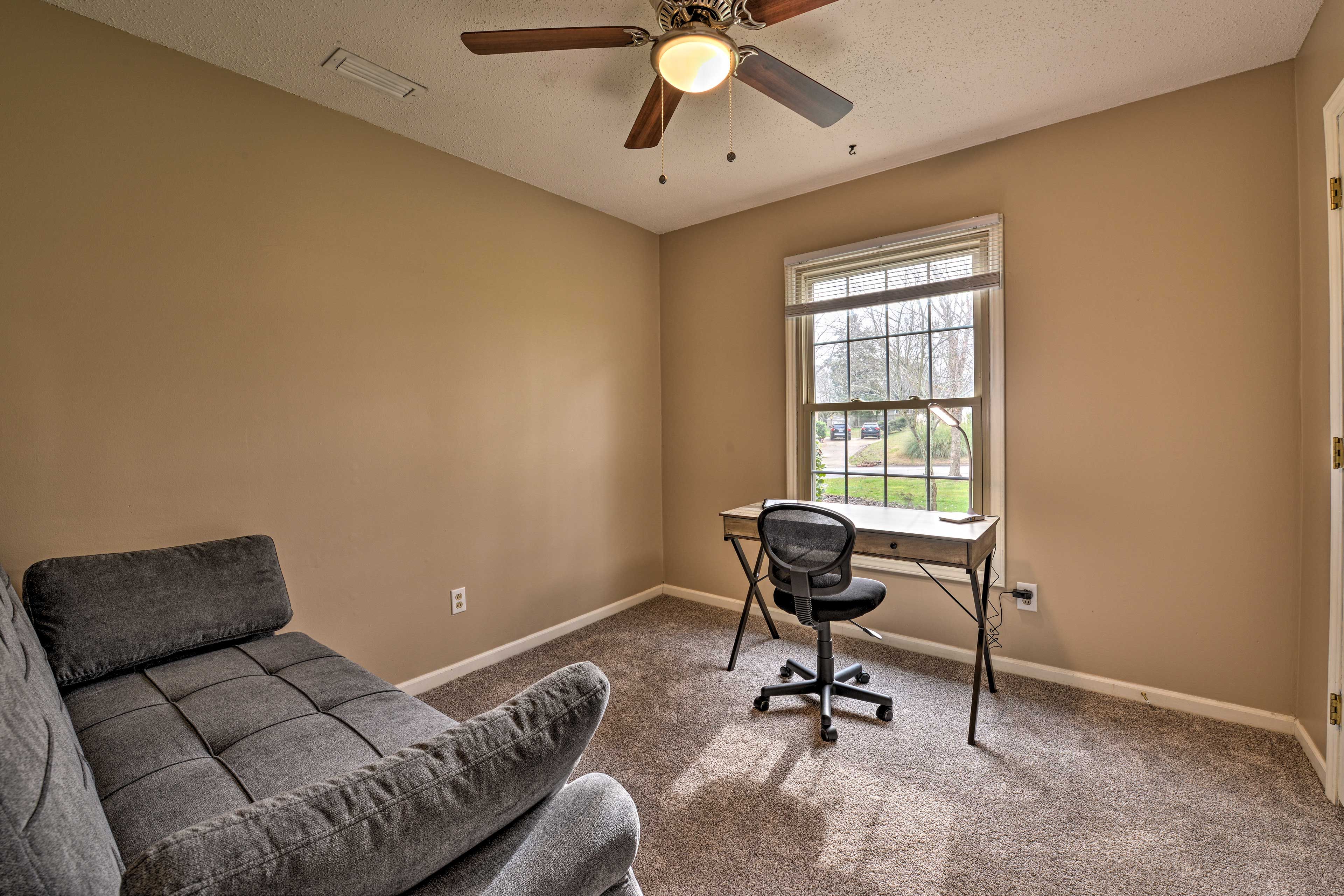Bedroom 3 (Office) | Sleeper Sofa | Desk