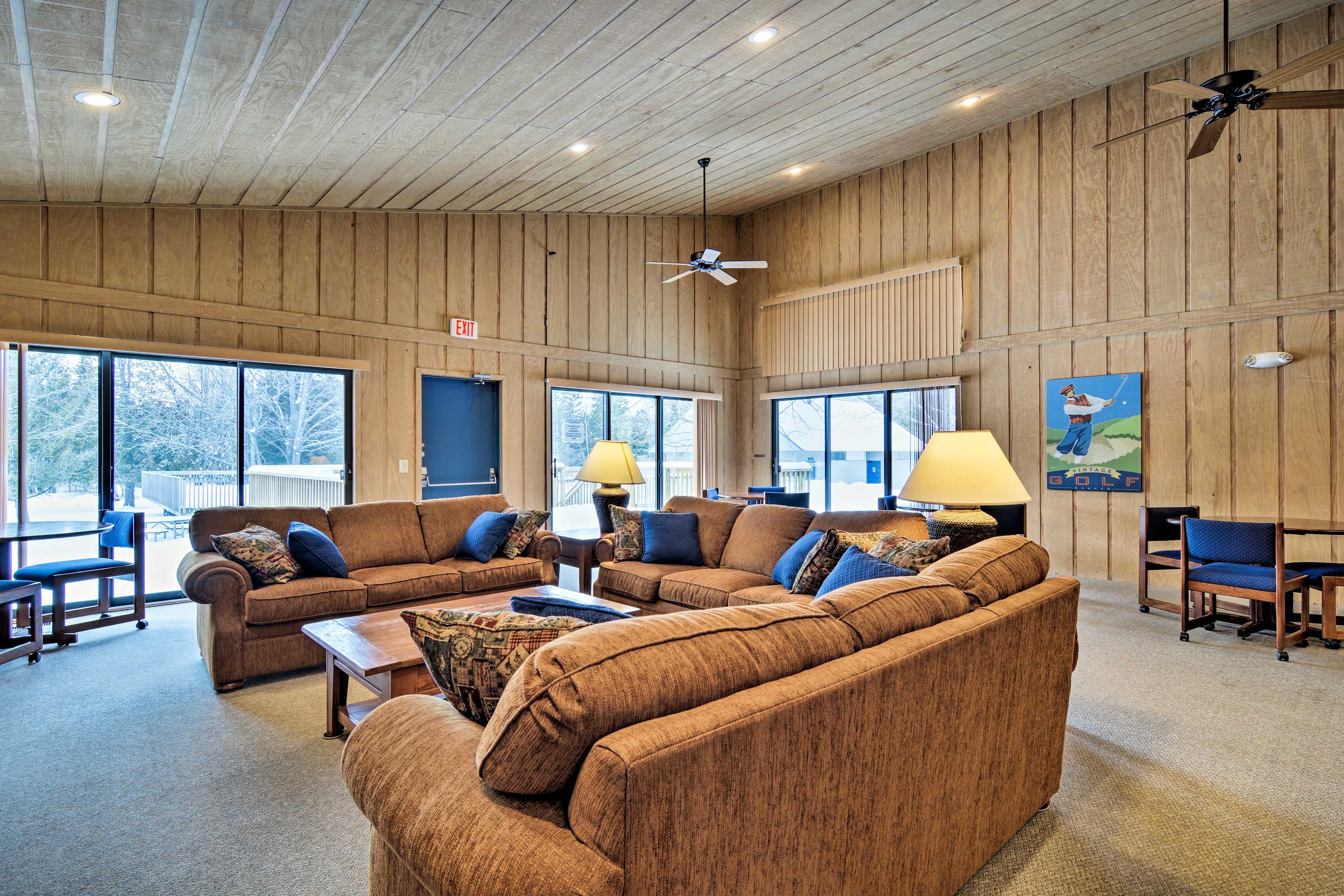 There's plenty of space to sit and mingle.