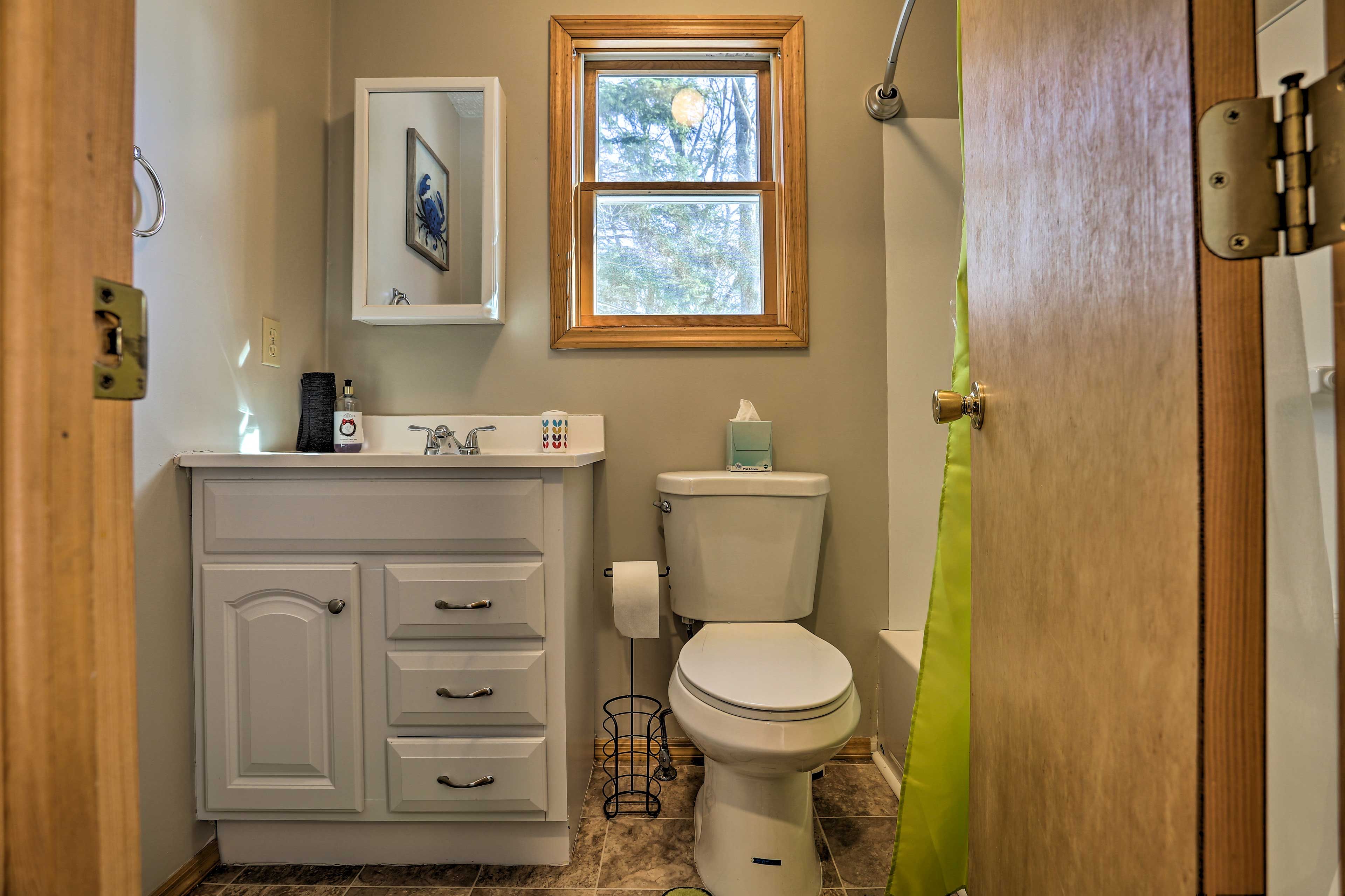 Wash up in one of the home's 3 bathrooms.