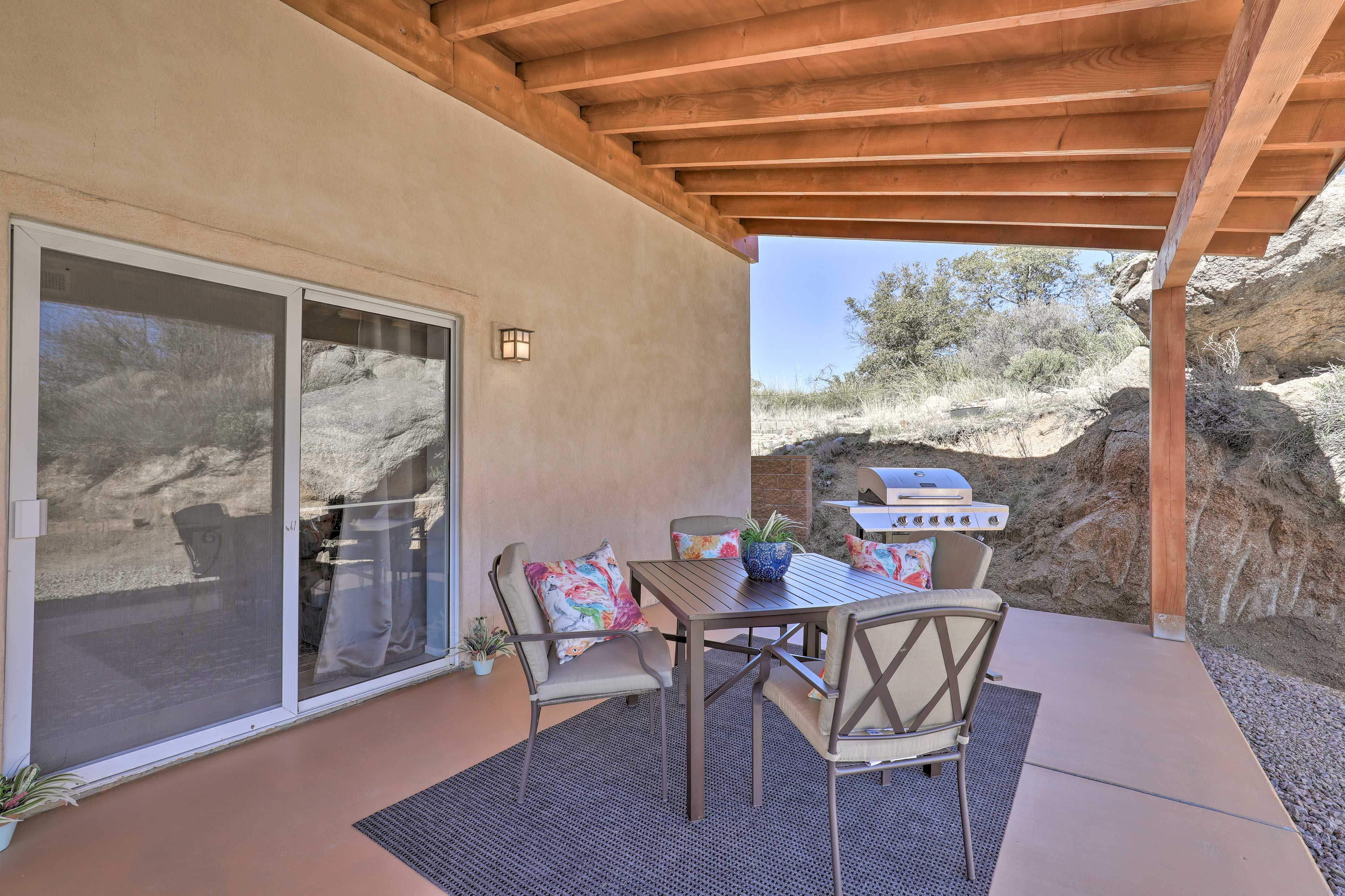 Patio | Outdoor Dining Area | Gas Grill