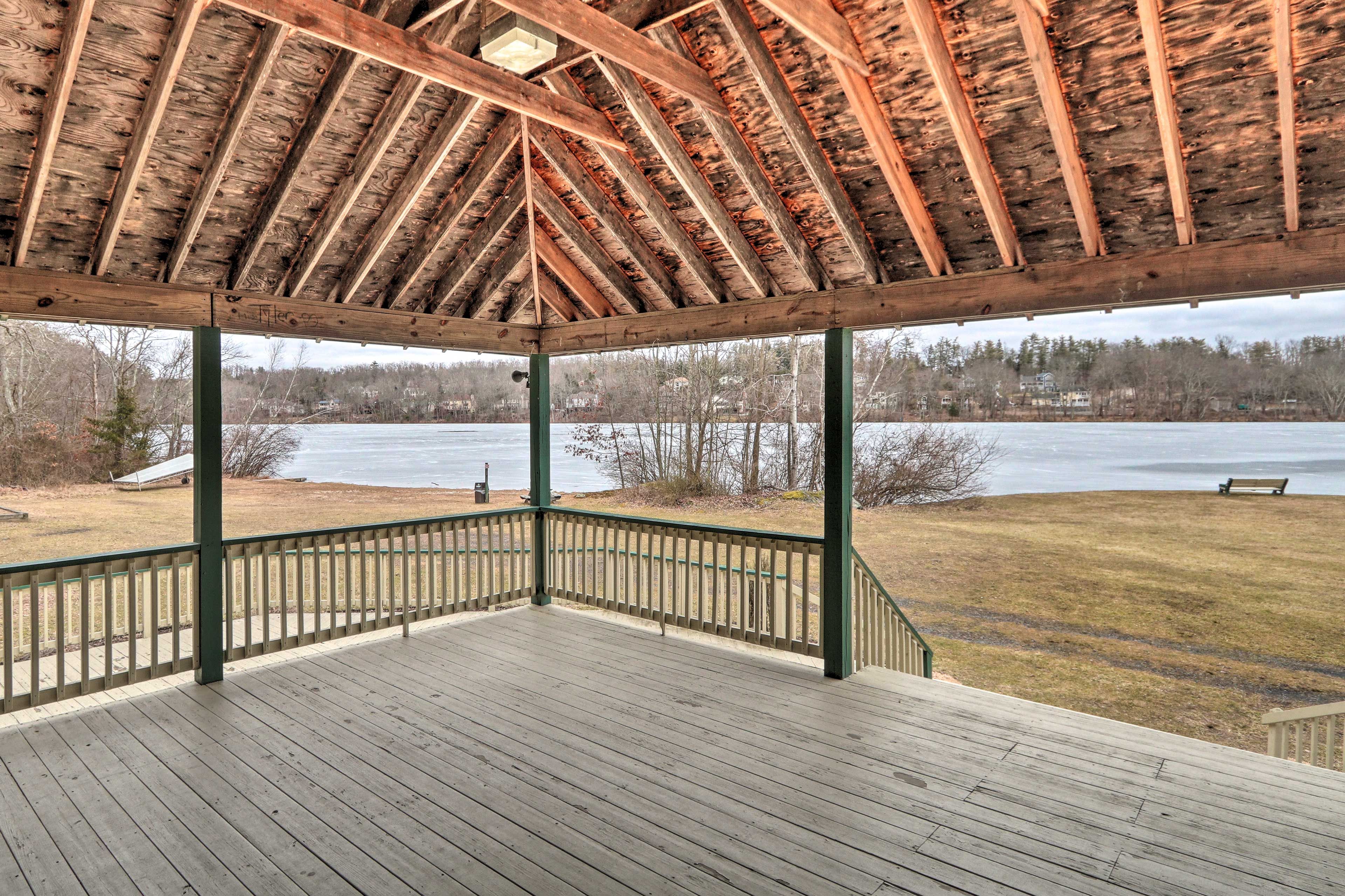 Enjoy a sunny afternoon from the gazebo!
