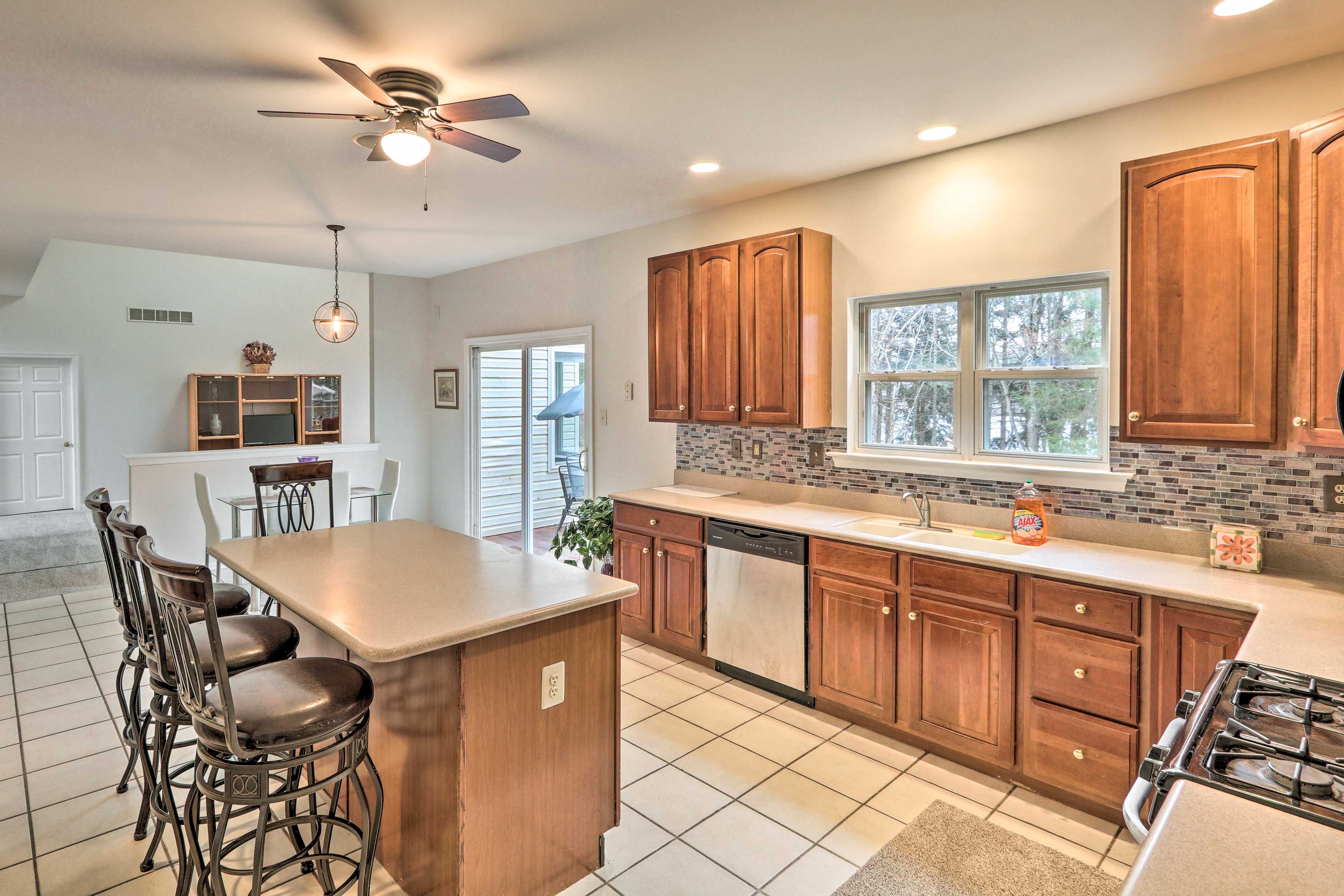 Clean up is quick with a dishwasher!