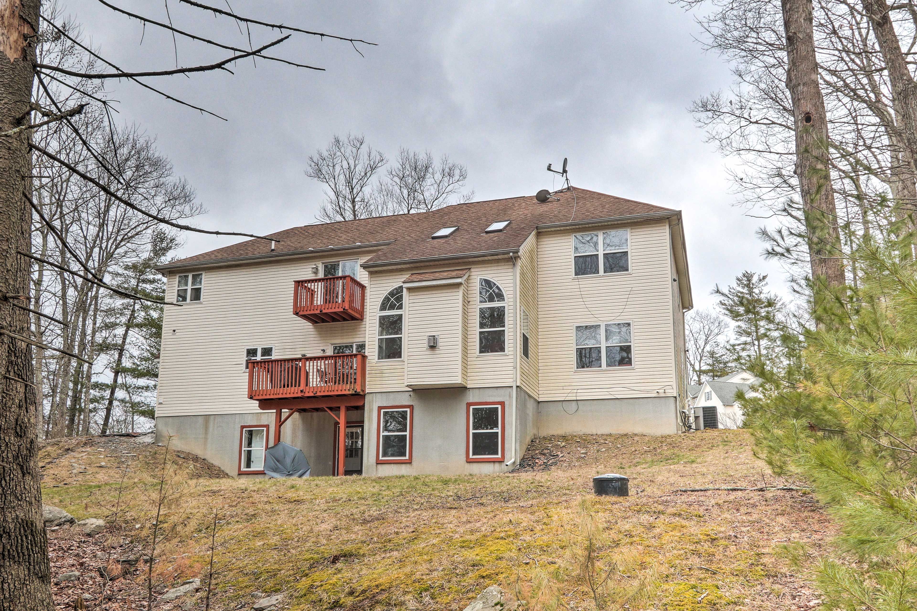 There are 2 balconies to choose from!