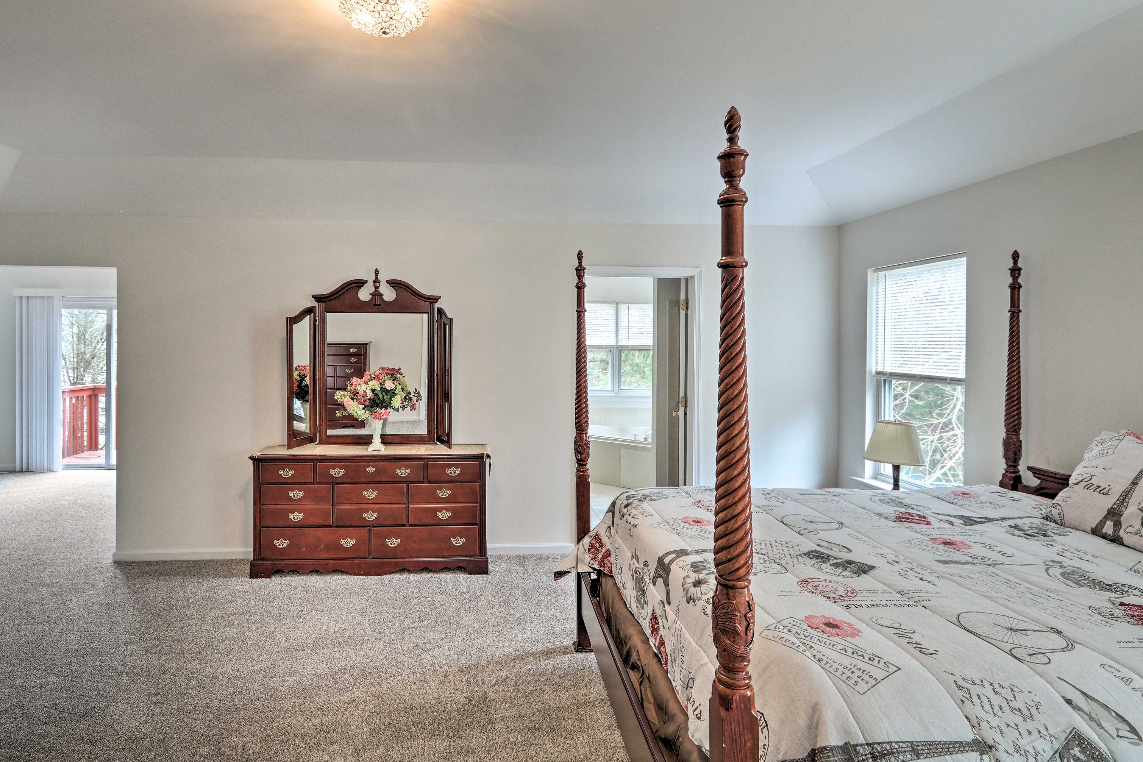 The first bedroom is sure to impress.