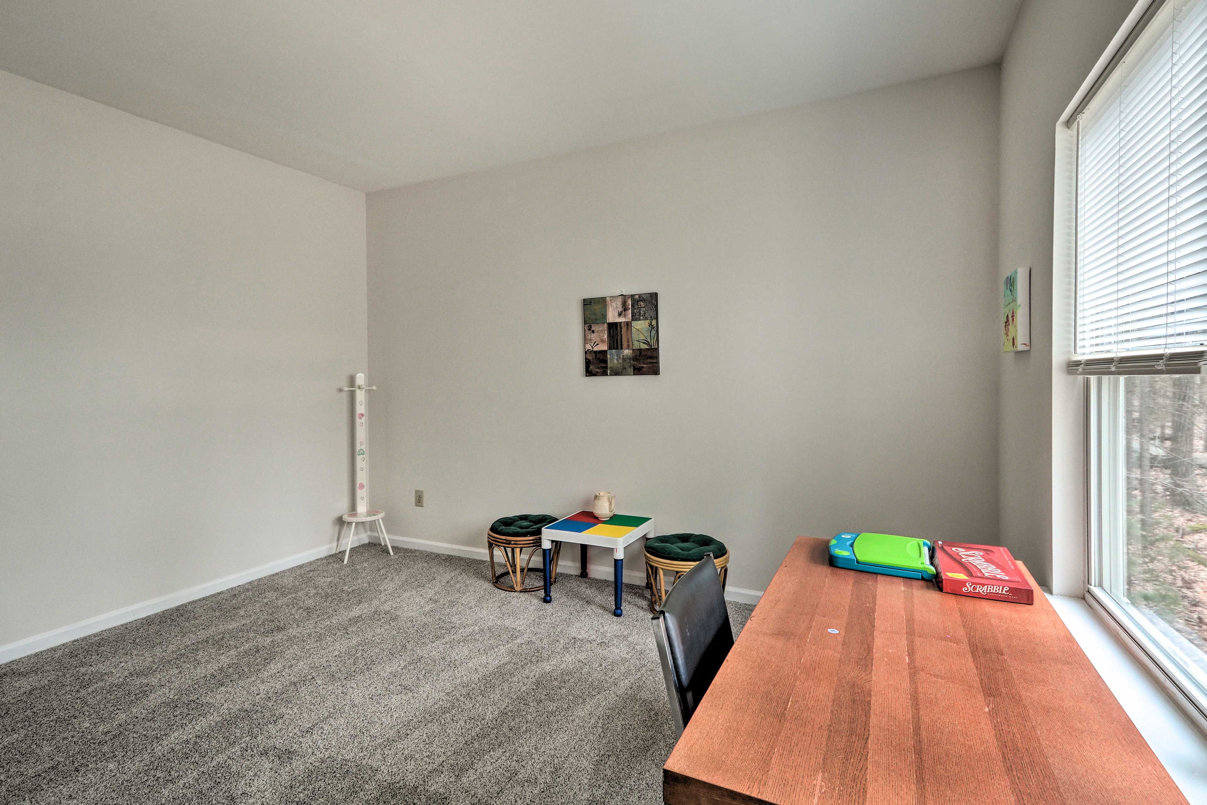 The kiddos will love the game room!