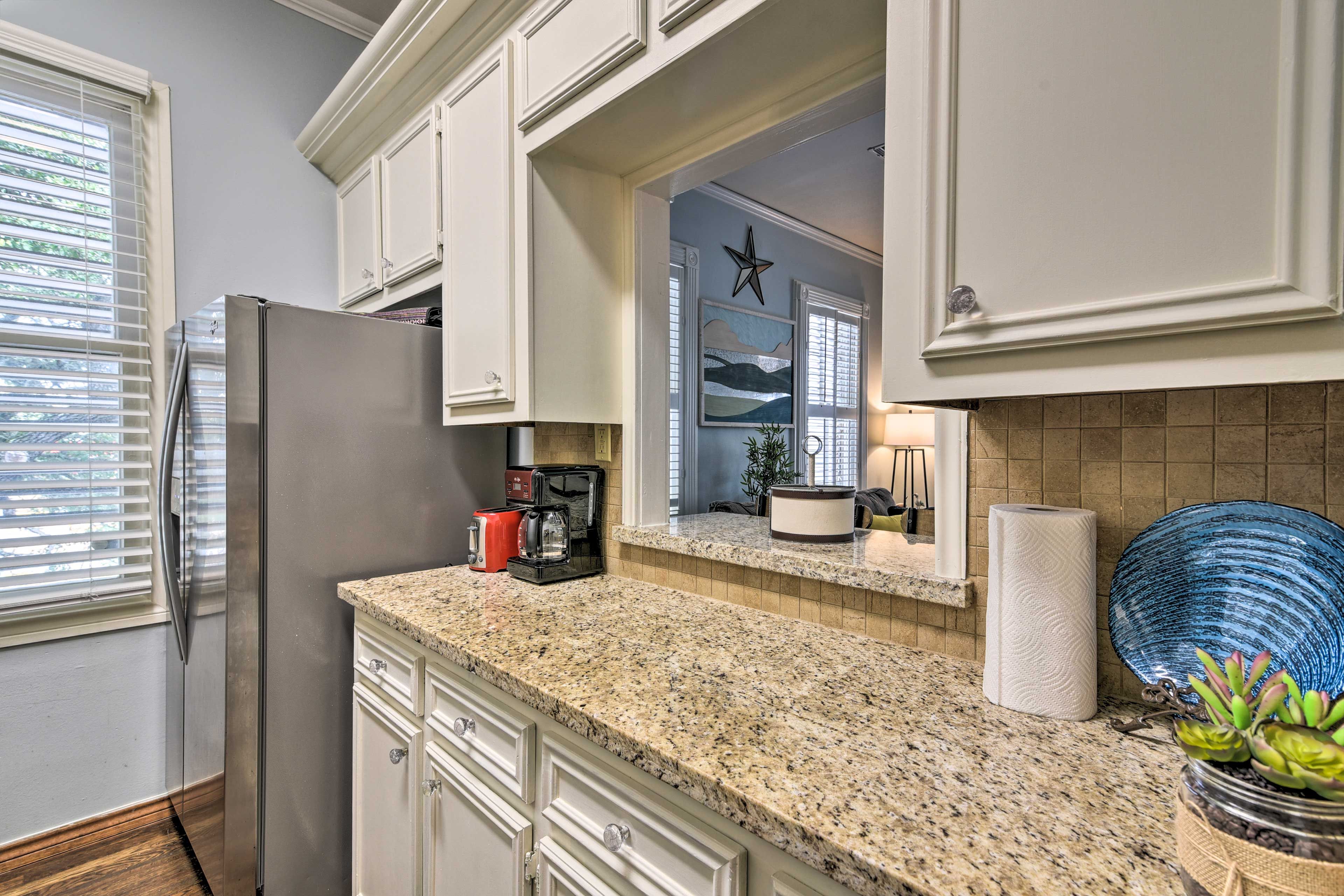 Brew some coffee while your breakfast cooks.