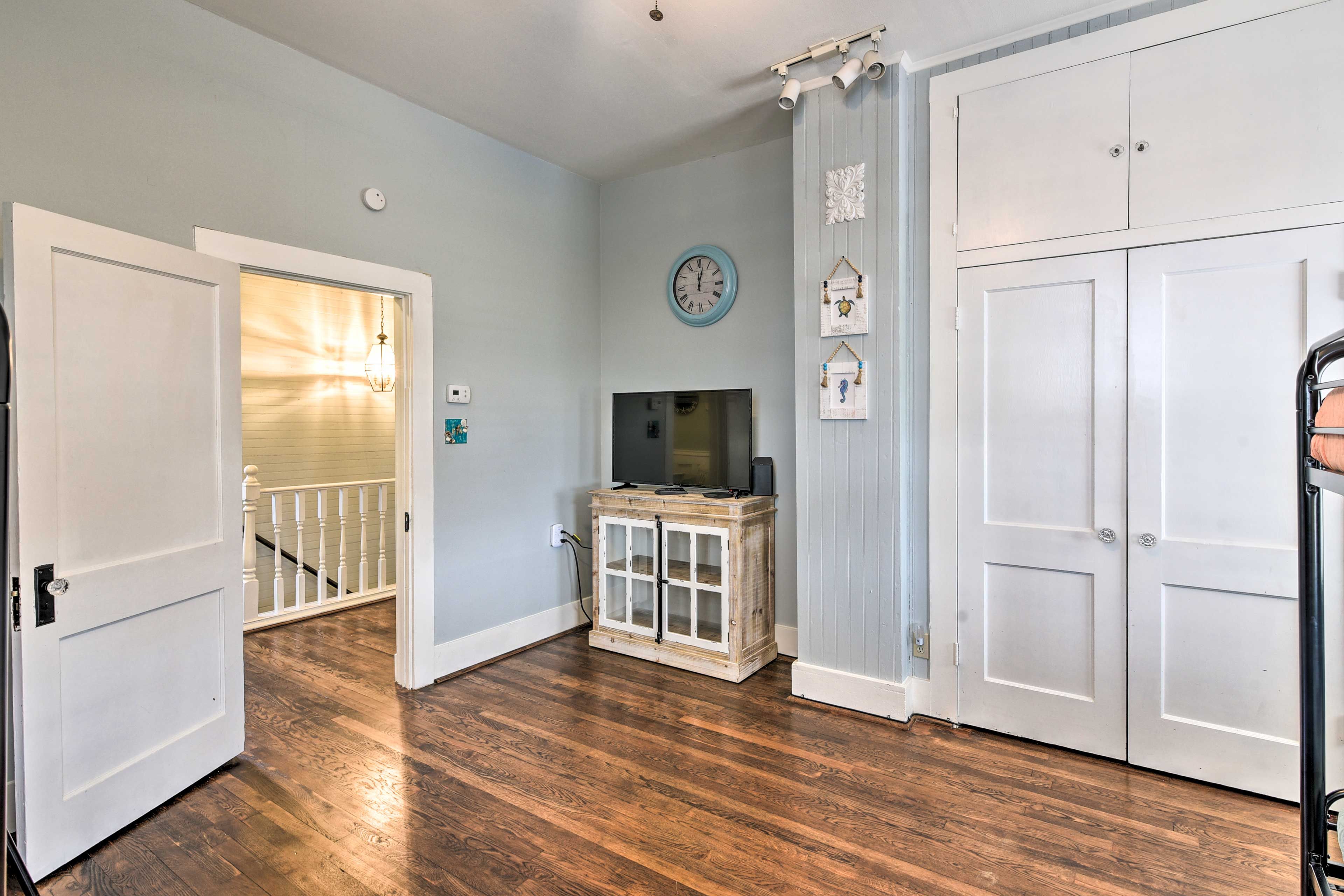 Each bedroom has its own flat-screen TV!