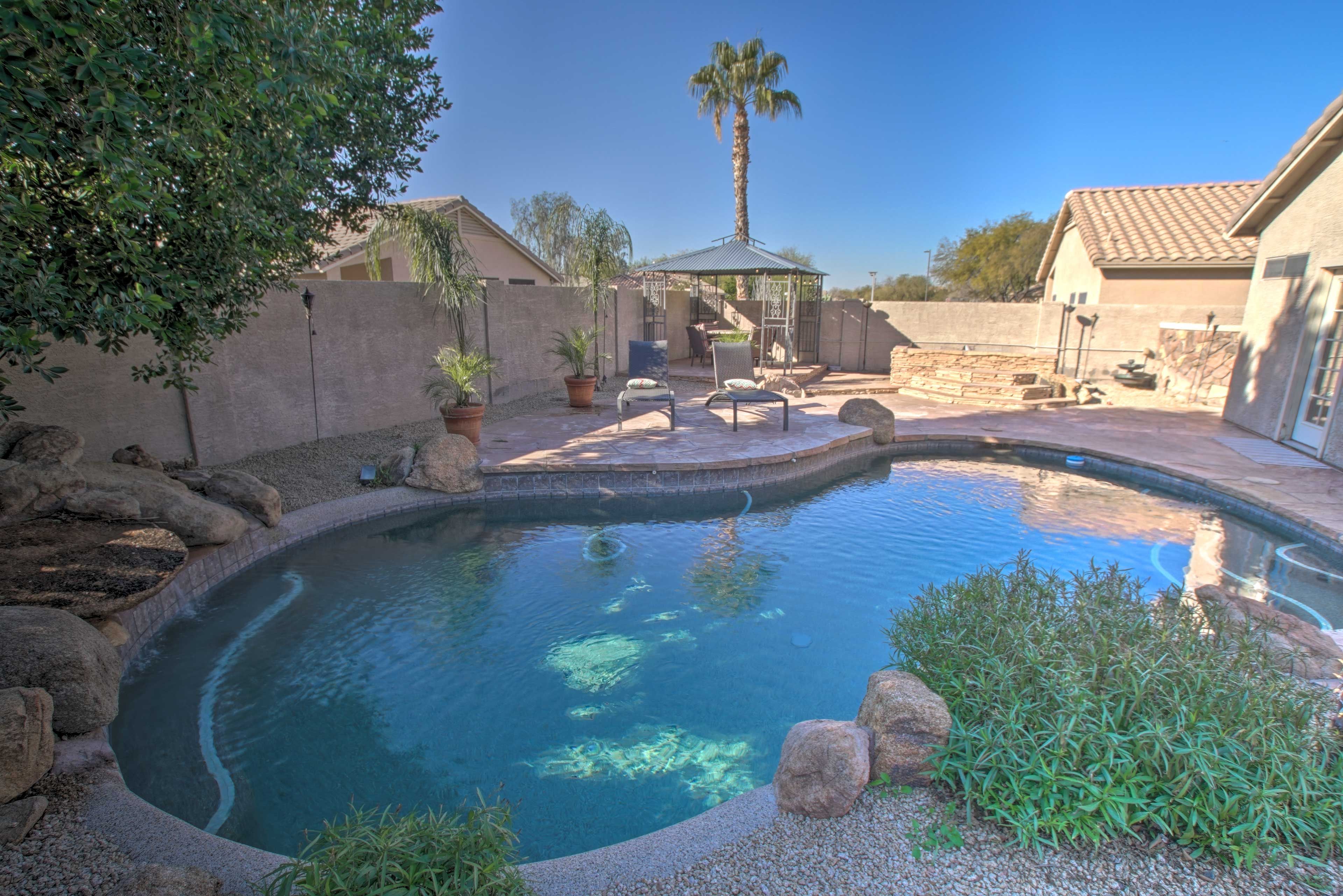 Cool off or make a splash in the pool.