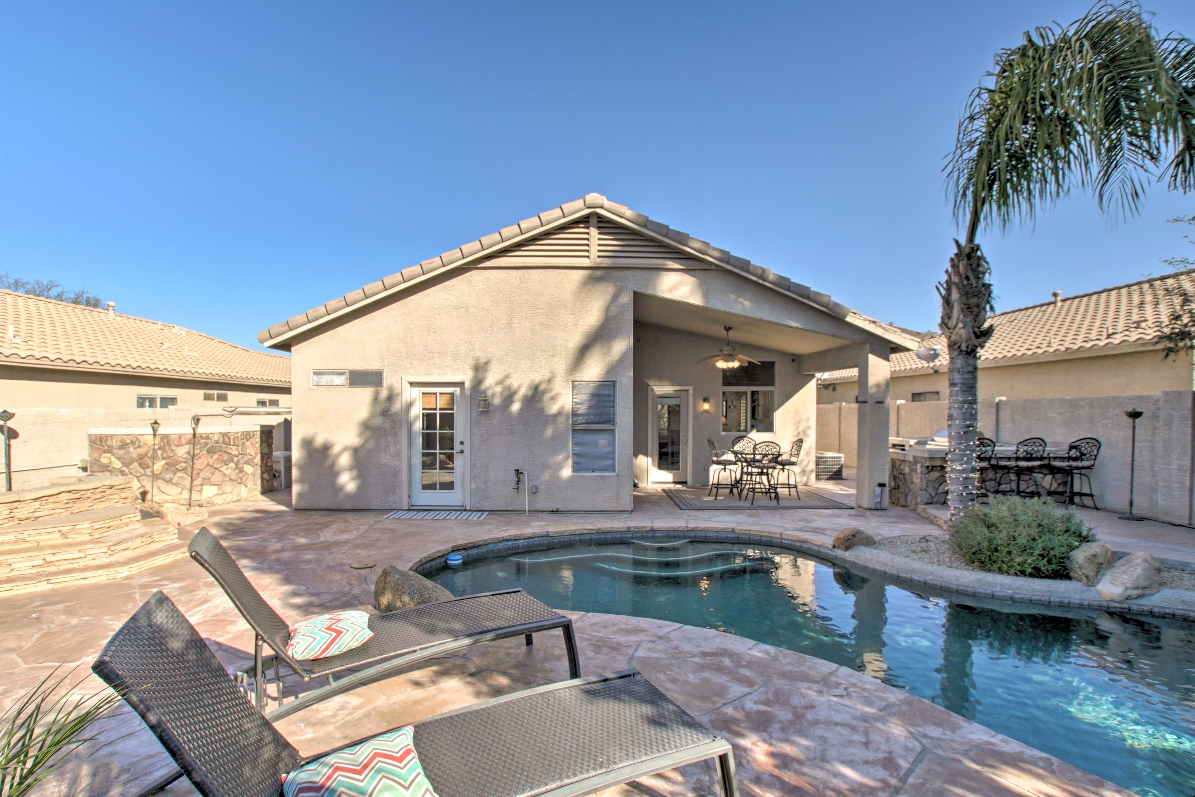 Your four-legged family members will love roaming this backyard area.