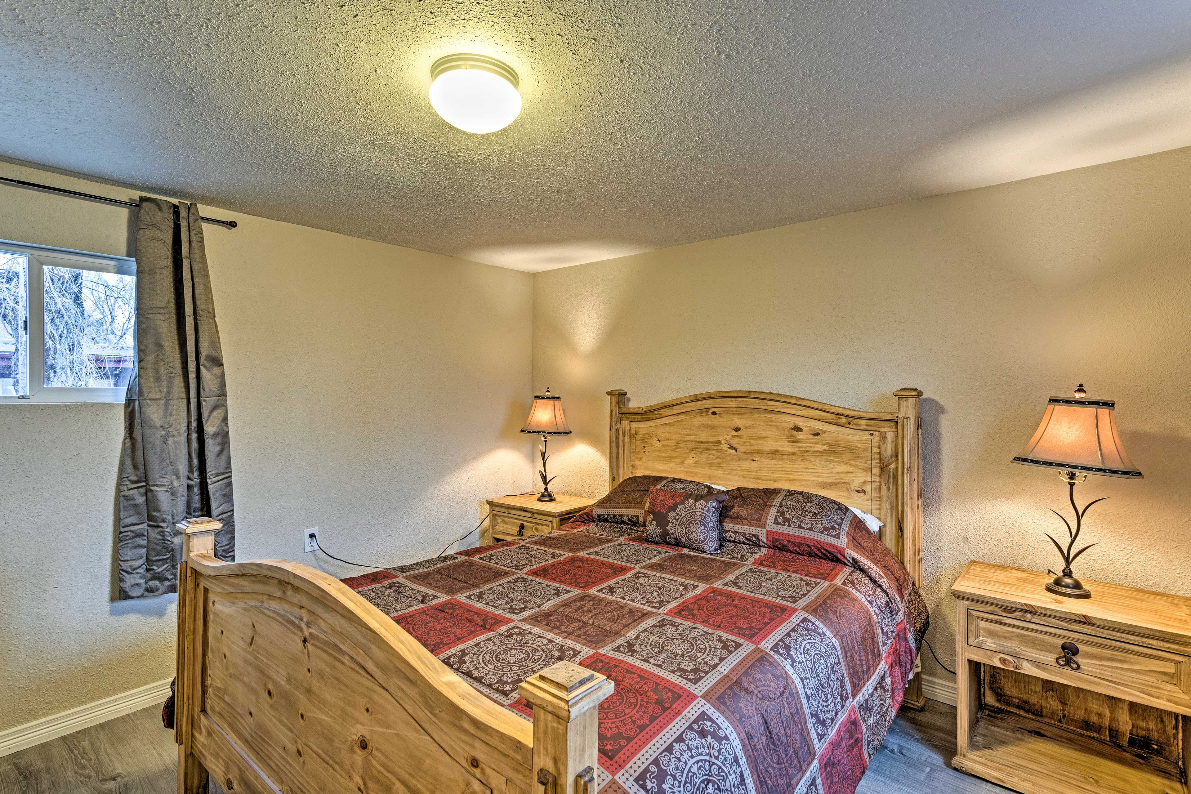Two people will sleep well in this charming room.