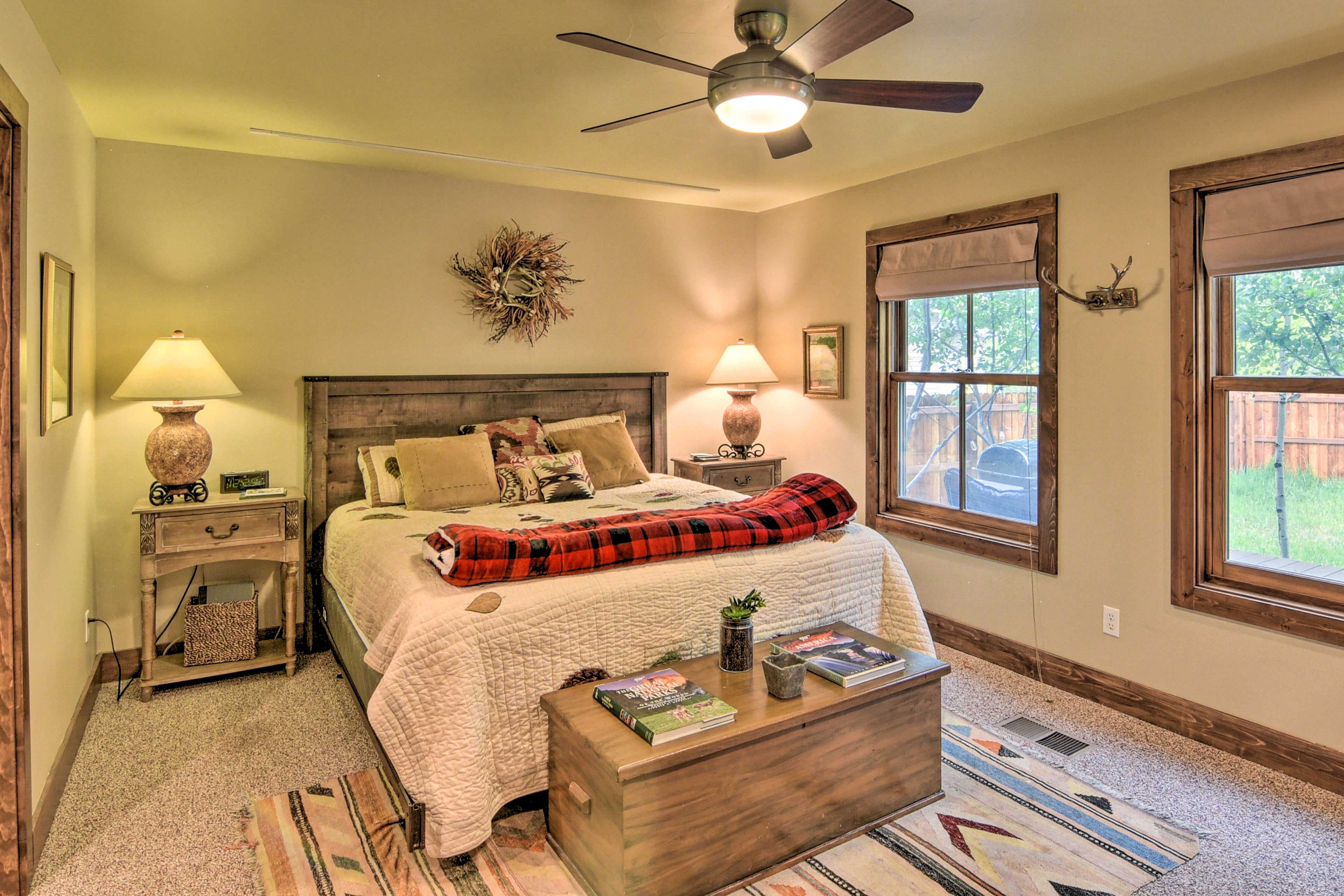 Bedroom 1 | King Bed | Linens Provided | 1st Floor