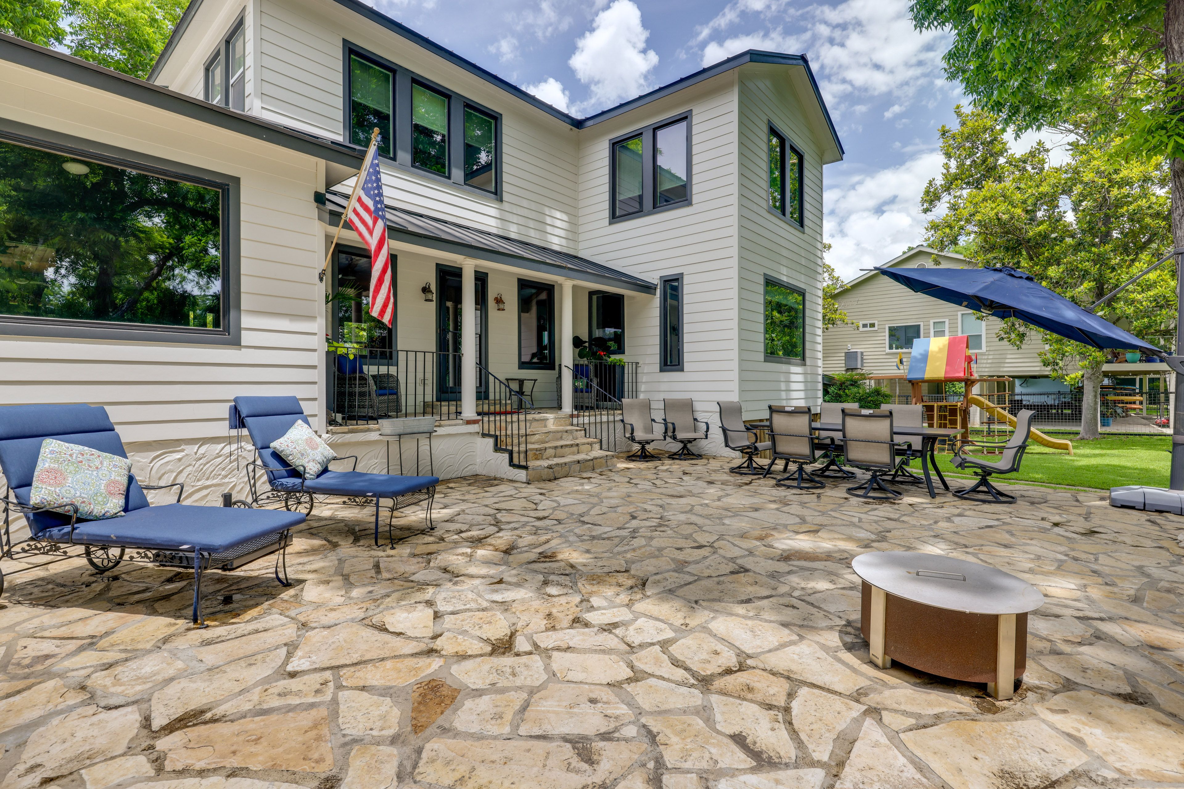 Backyard | Furnished Patio | Swingset