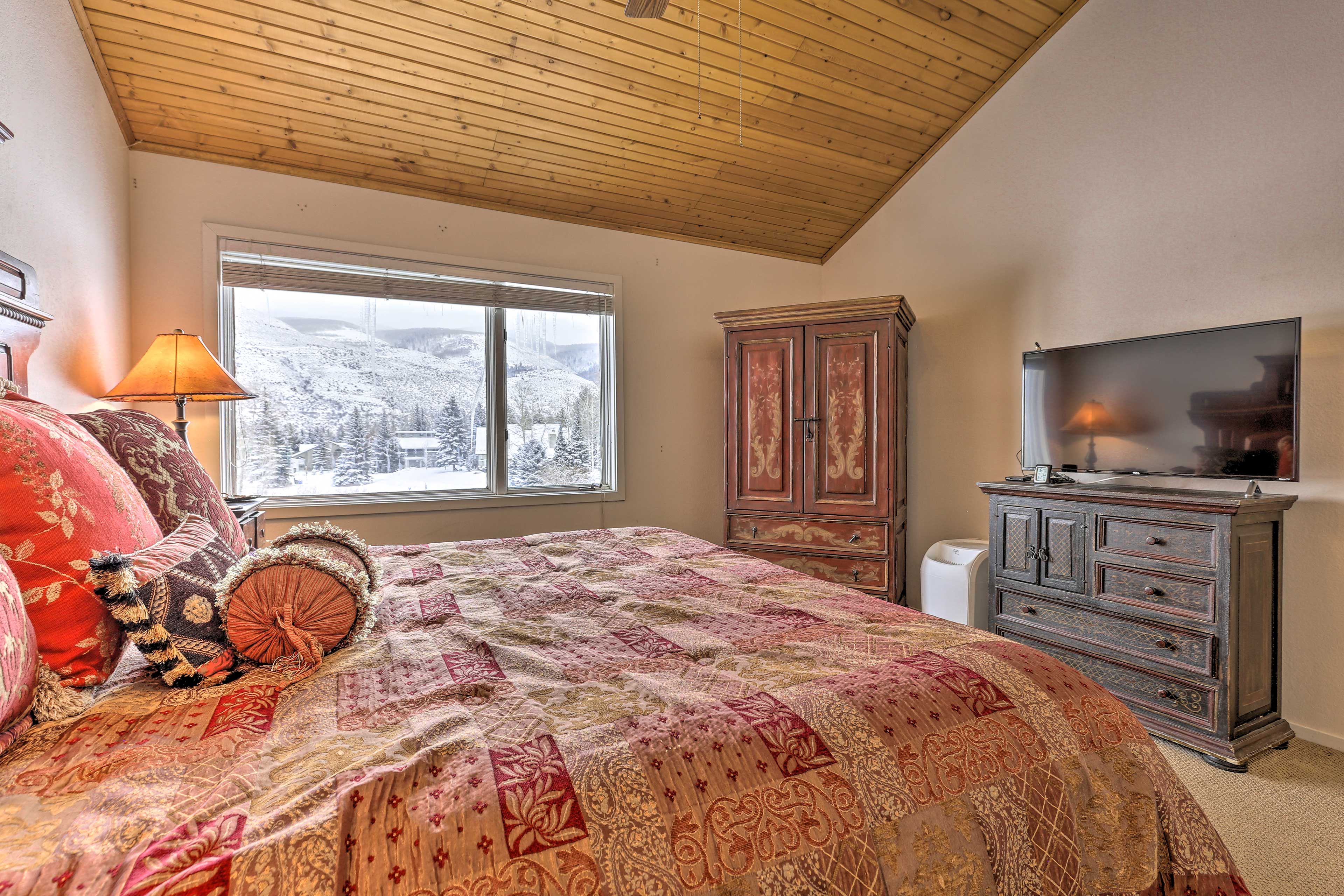 Drift off to dreamland courtesy of this flat-screen TV.