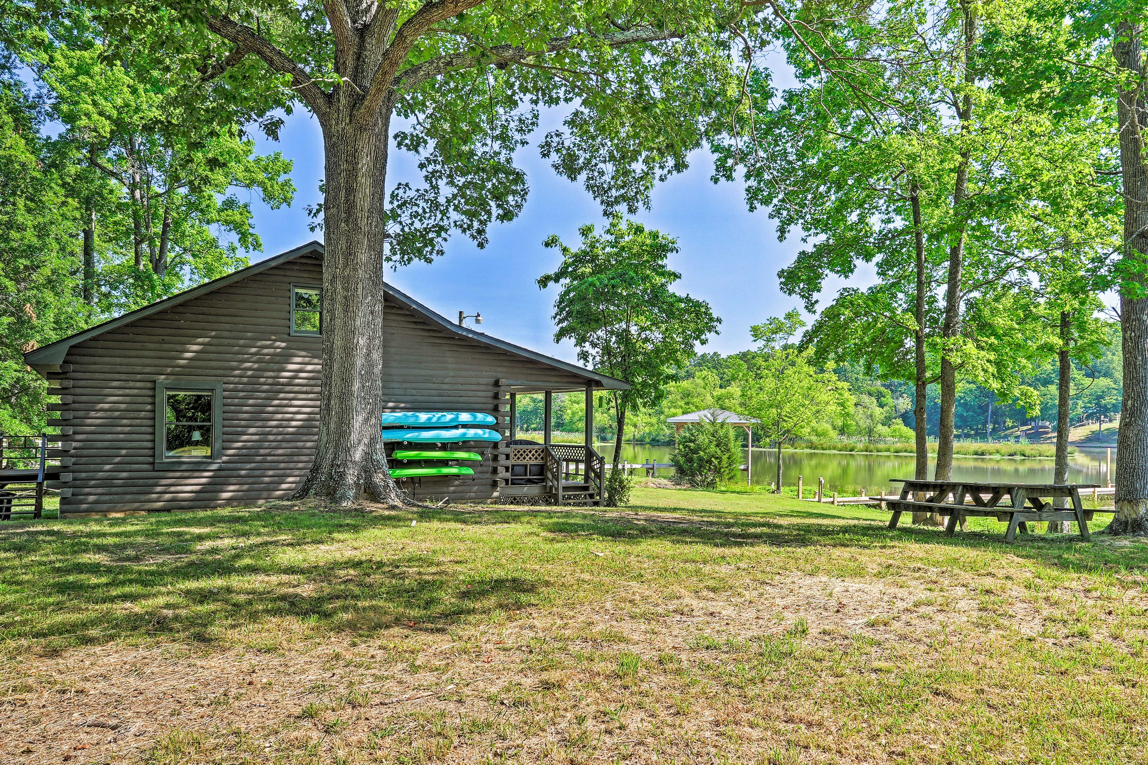 Take the kayaks out with the whole family!