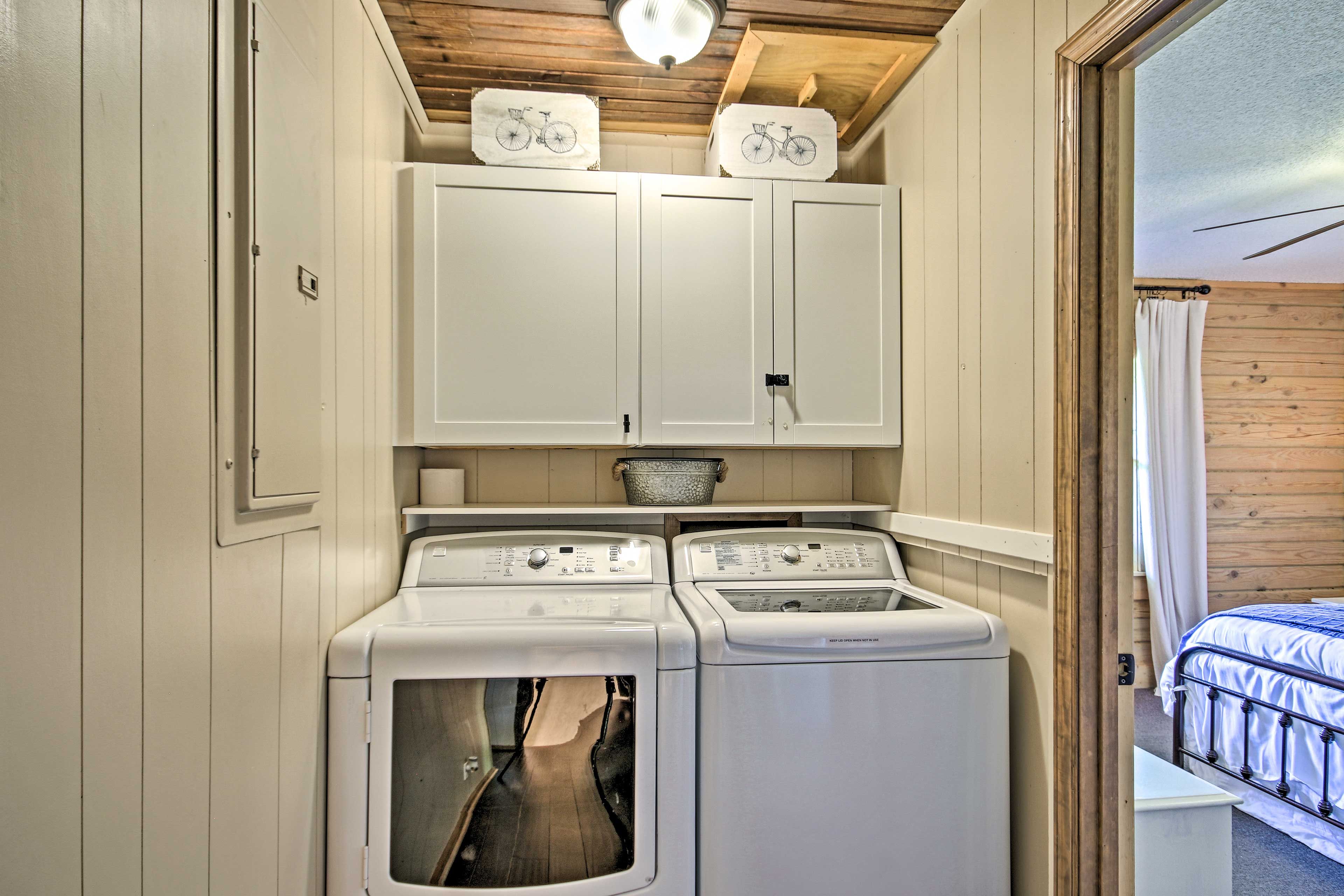 Throw a load of laundry in before you leave.