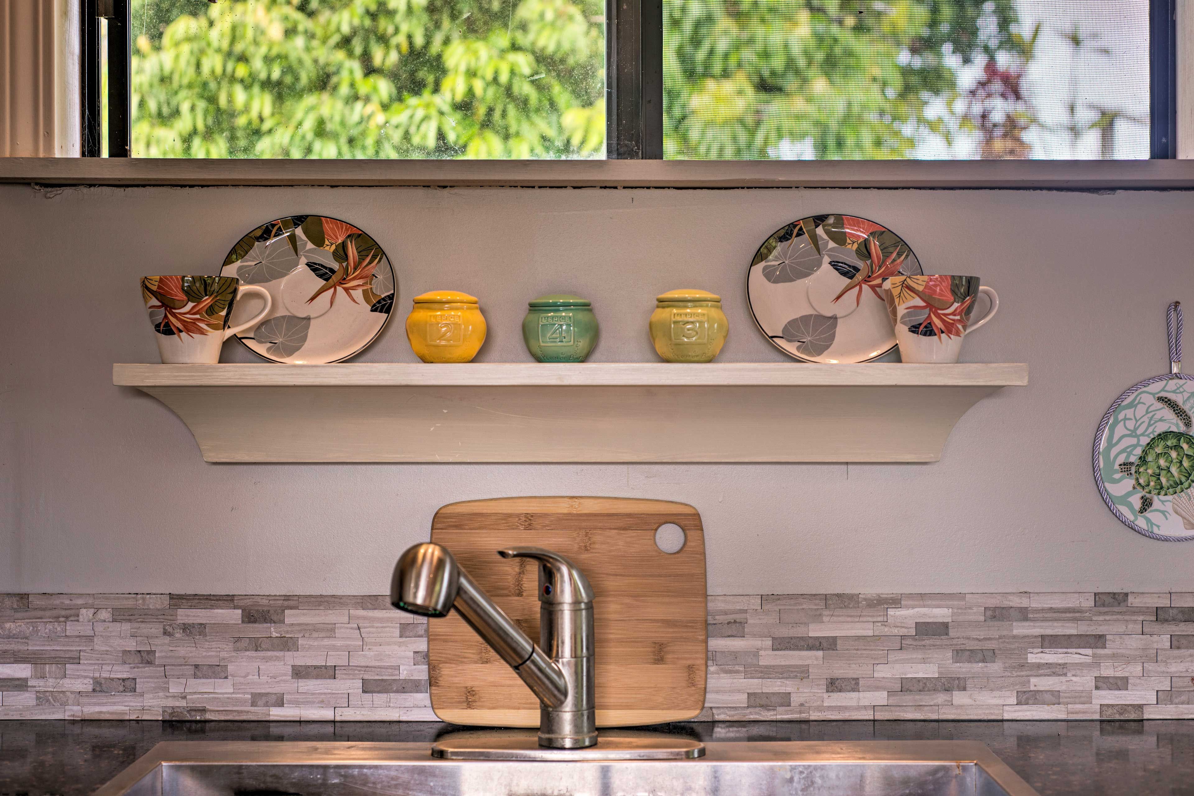 Wash up the dishes before heading out to watch the sunset.