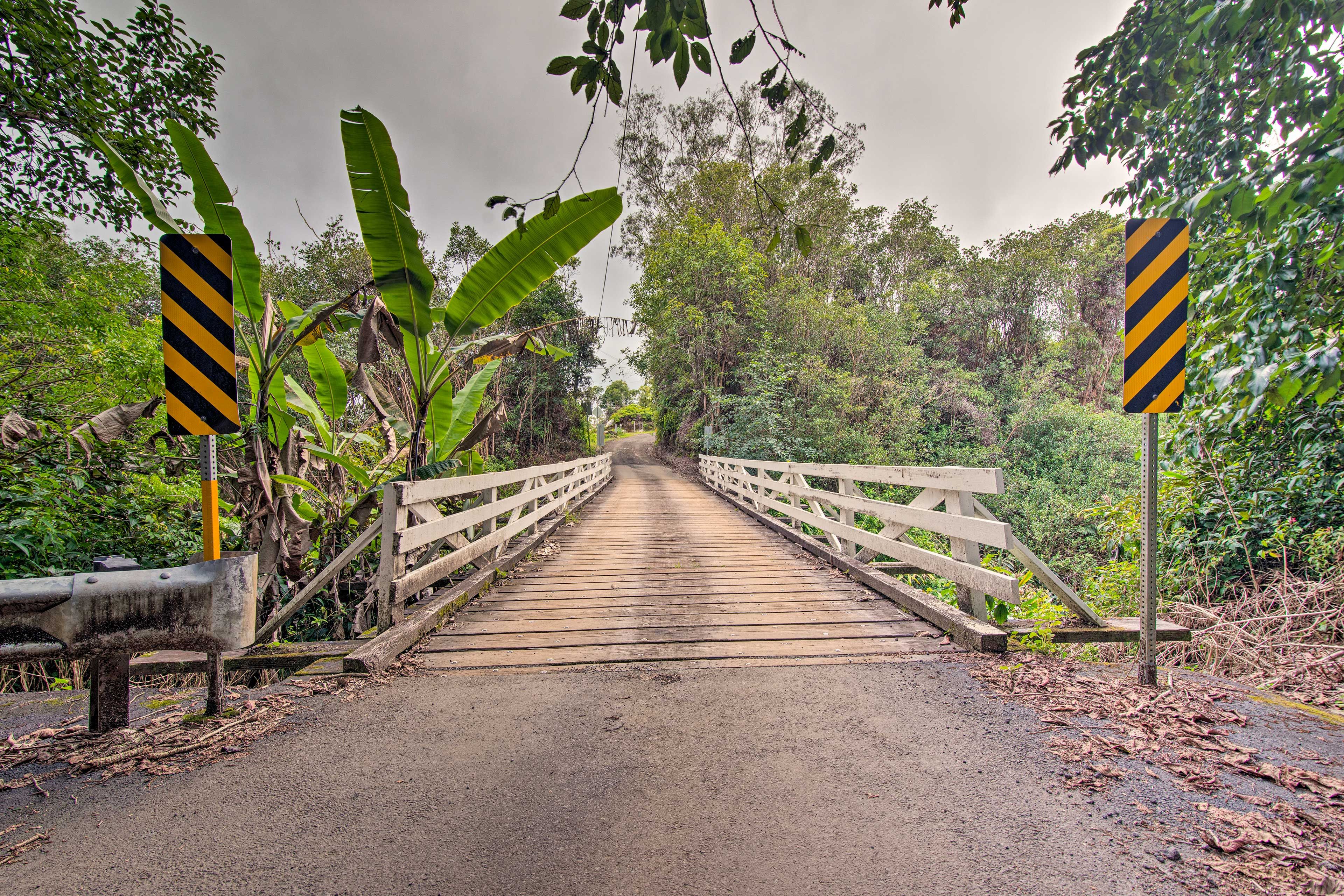 The secluded home awaits your arrival!