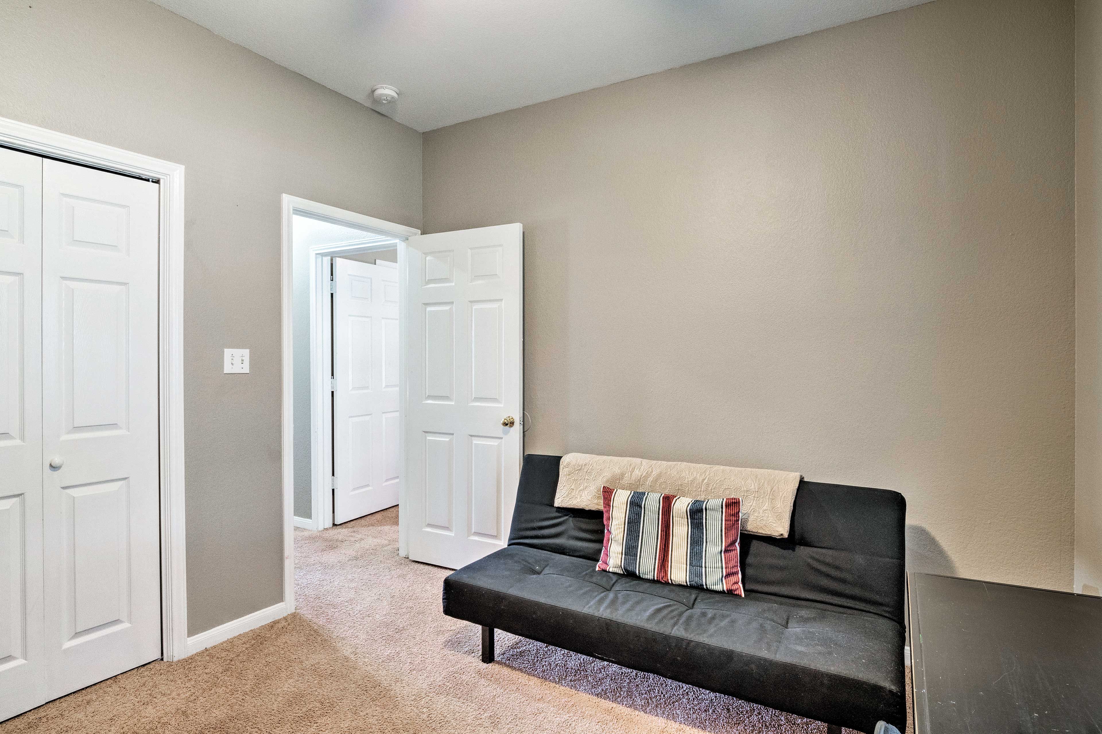 This 4th bedroom features 2 futons.