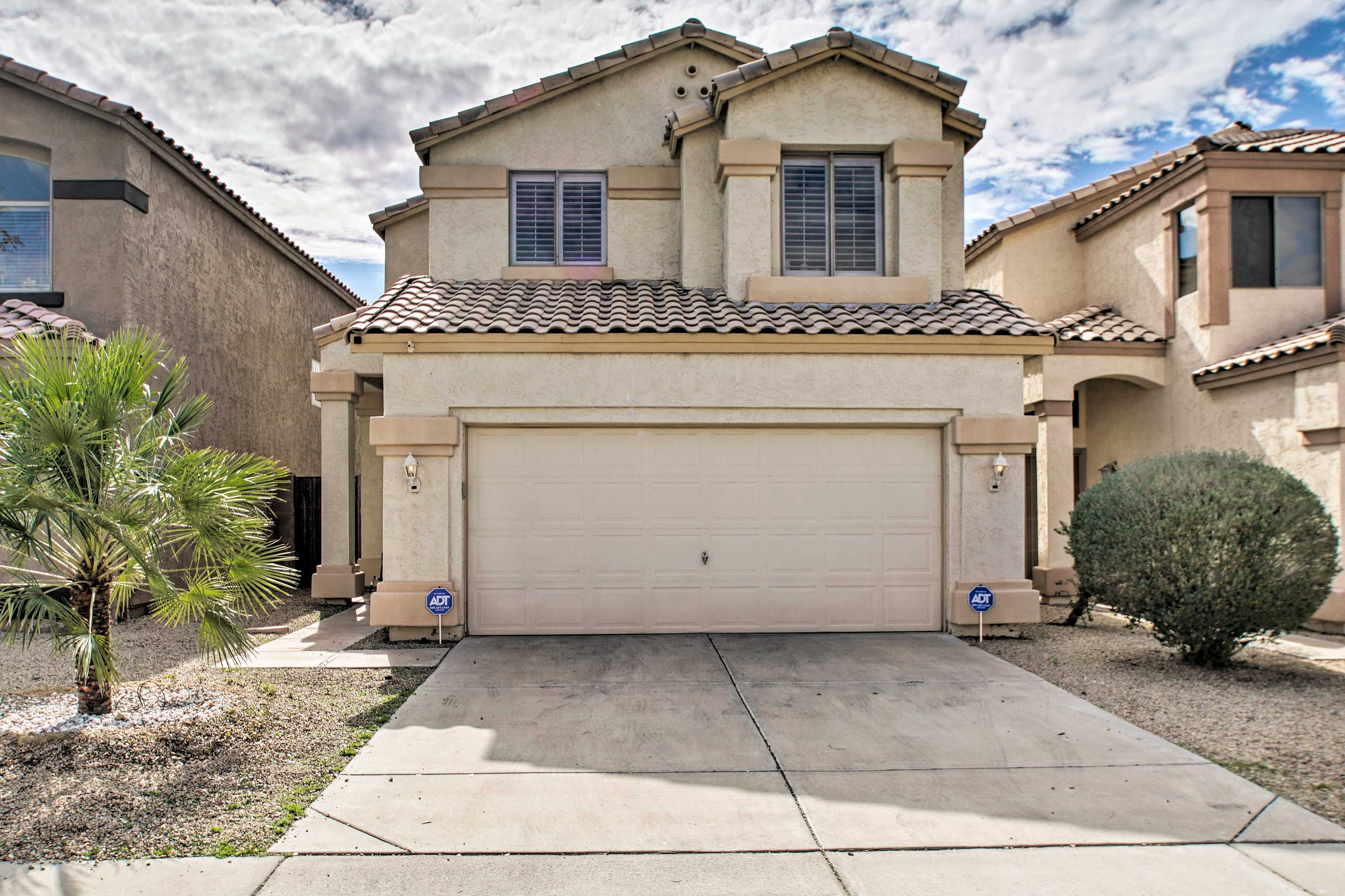 There is plenty of room for cars to park in the garage or the driveway.