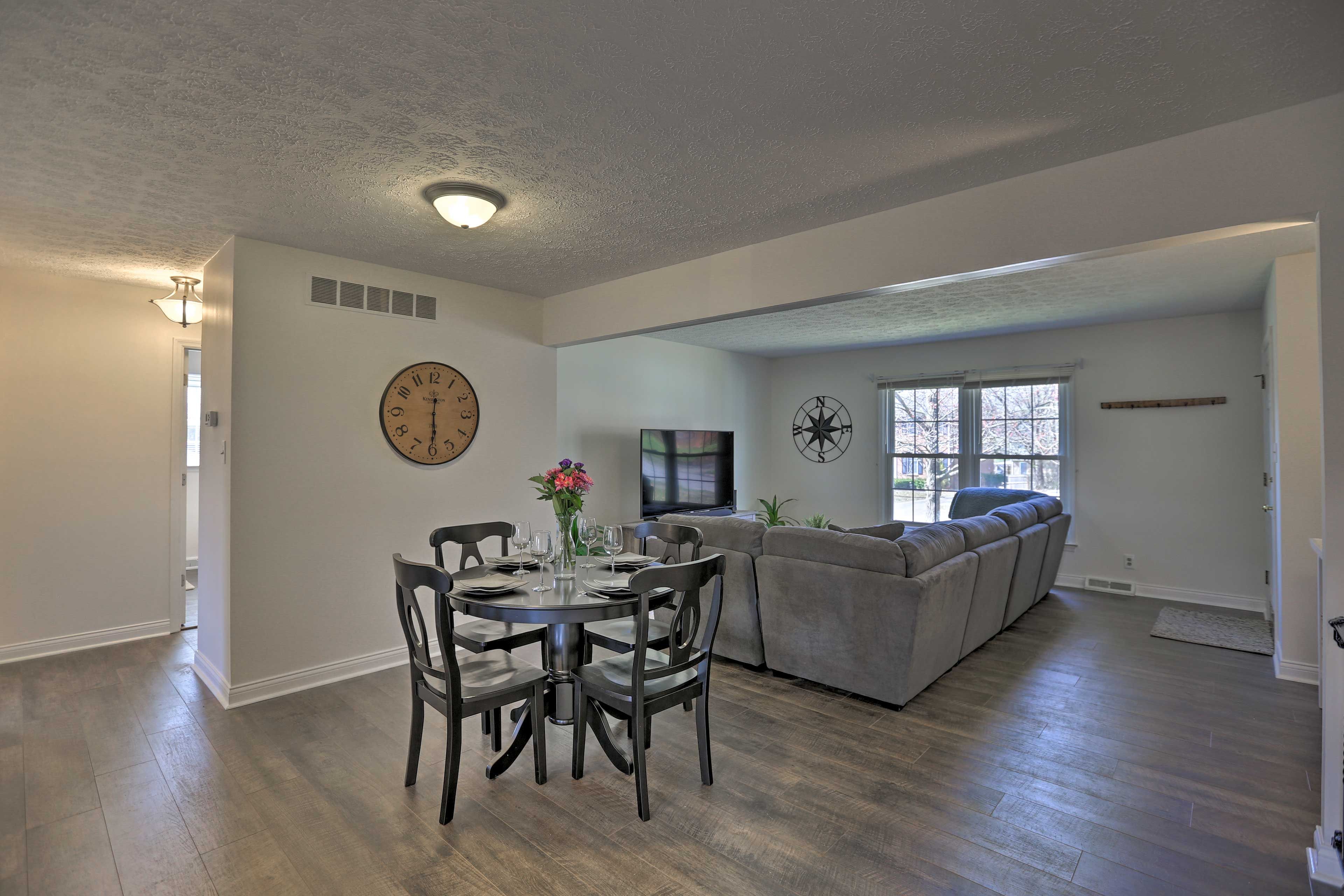 Conversation flows effortlessly throughout the main living space.