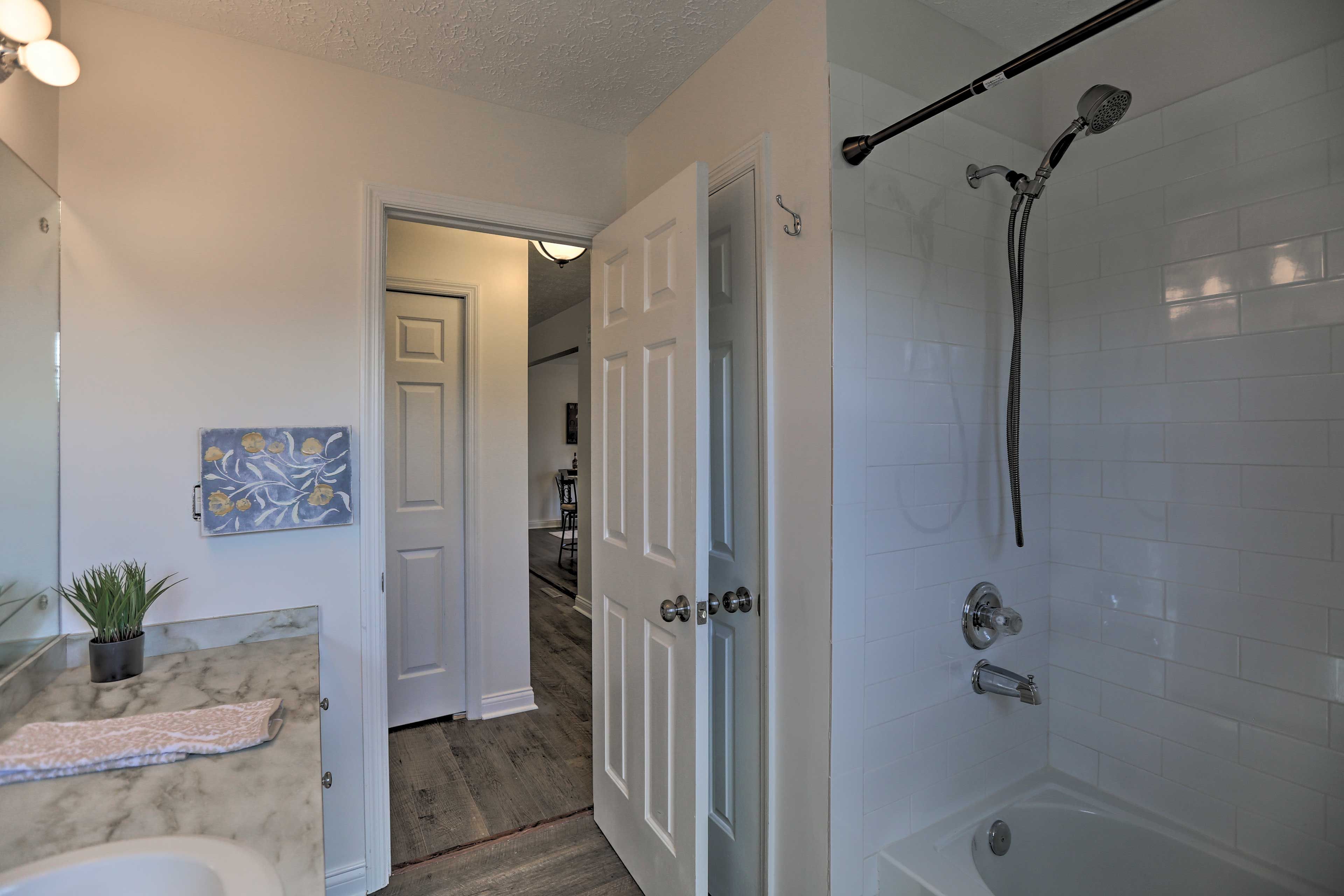 Take a shower or draw a bath.