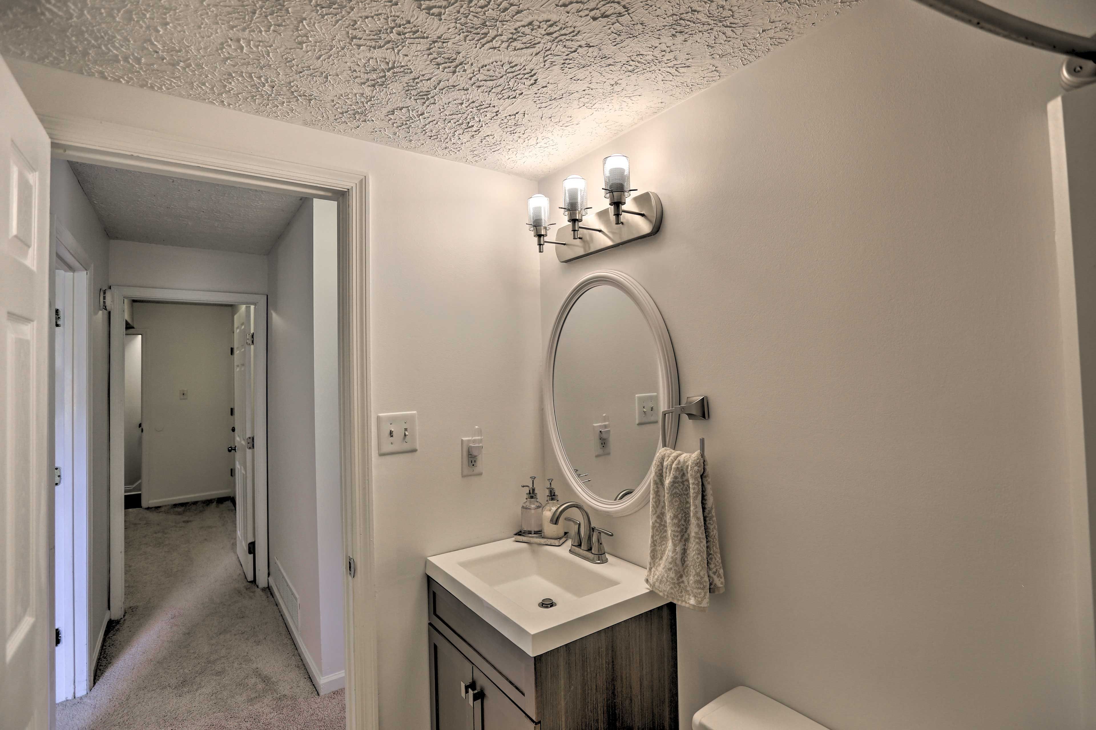 There are two bathrooms in this home.