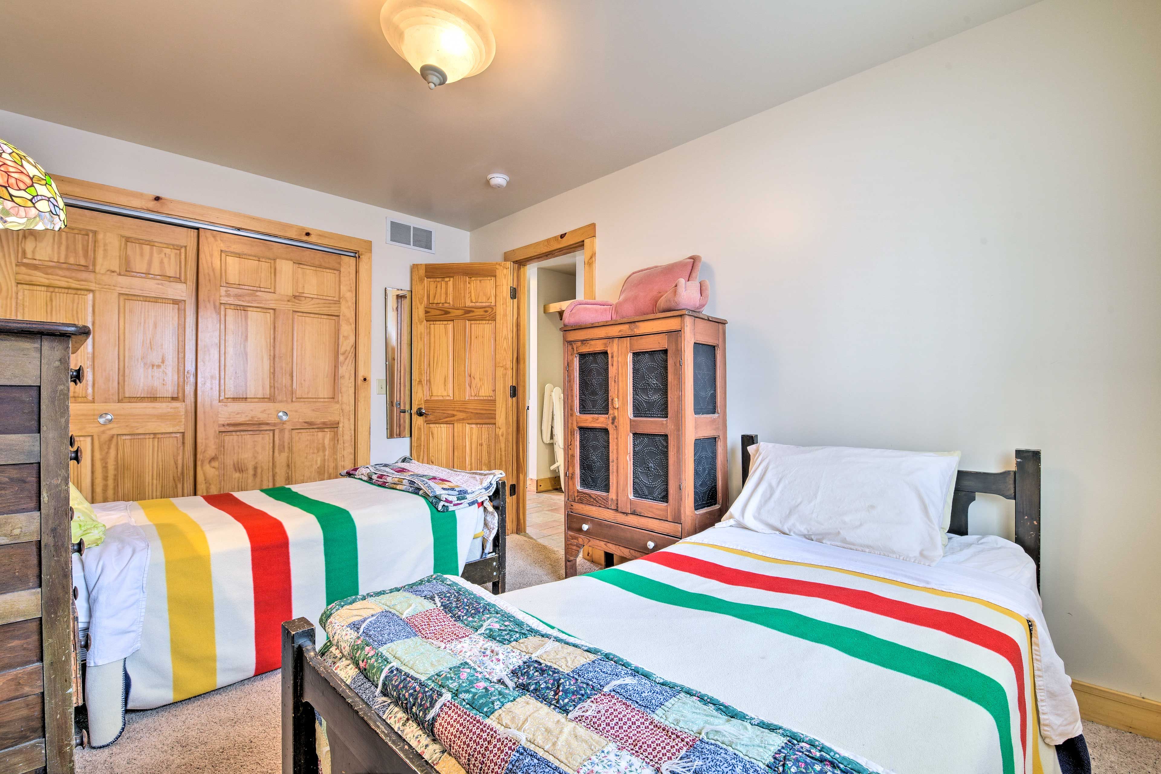 There is plenty of closet and drawer space to unpack your travel wear.