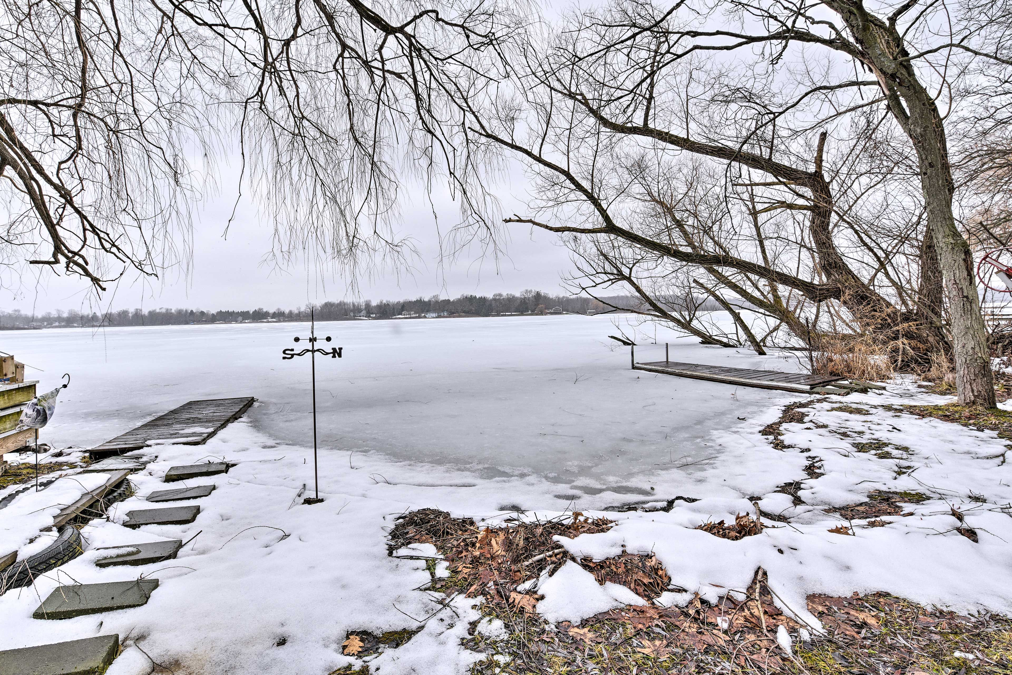 Cool off in the summer months and take a dip off the dock.