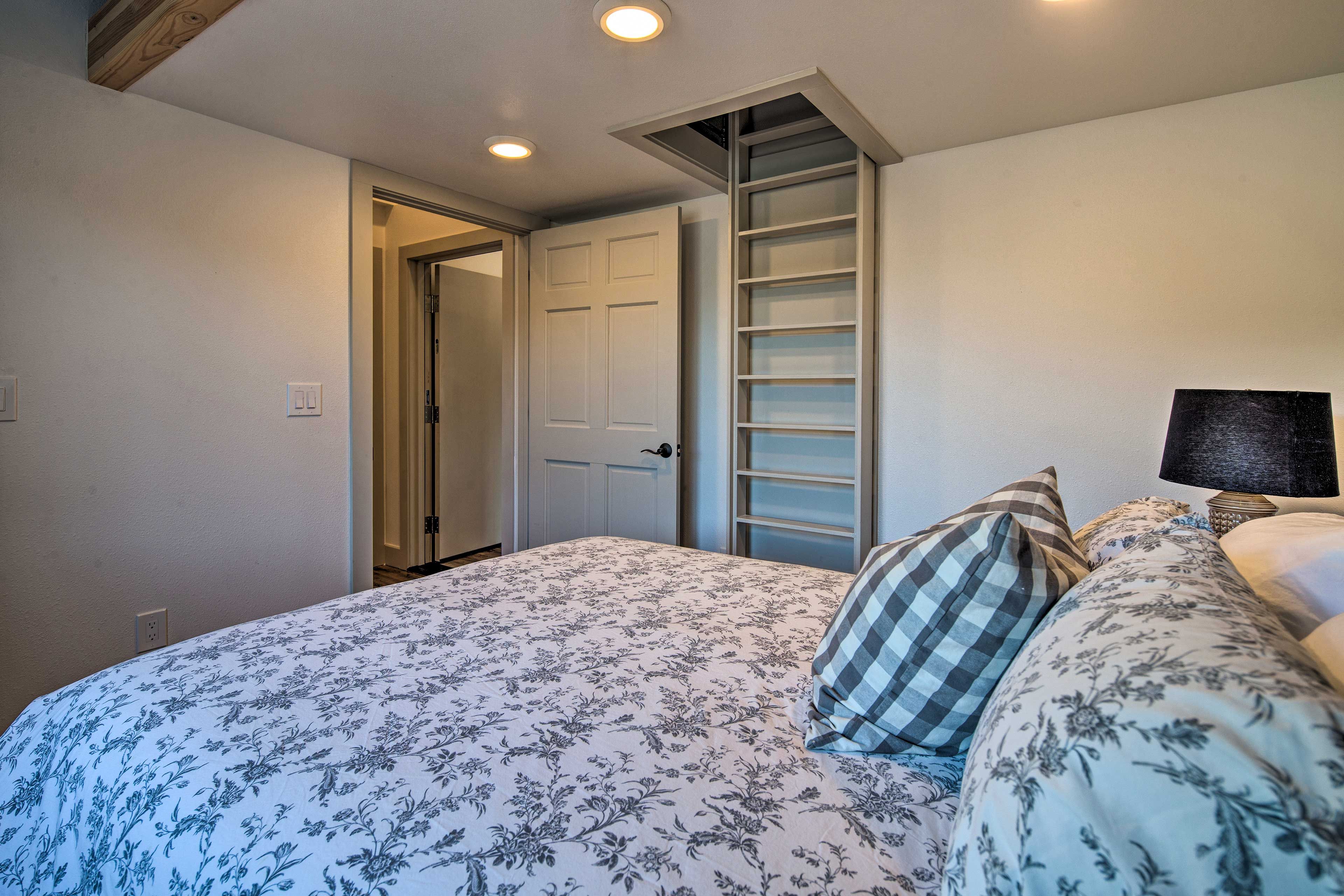 Head up the ladder to reach the second loft.