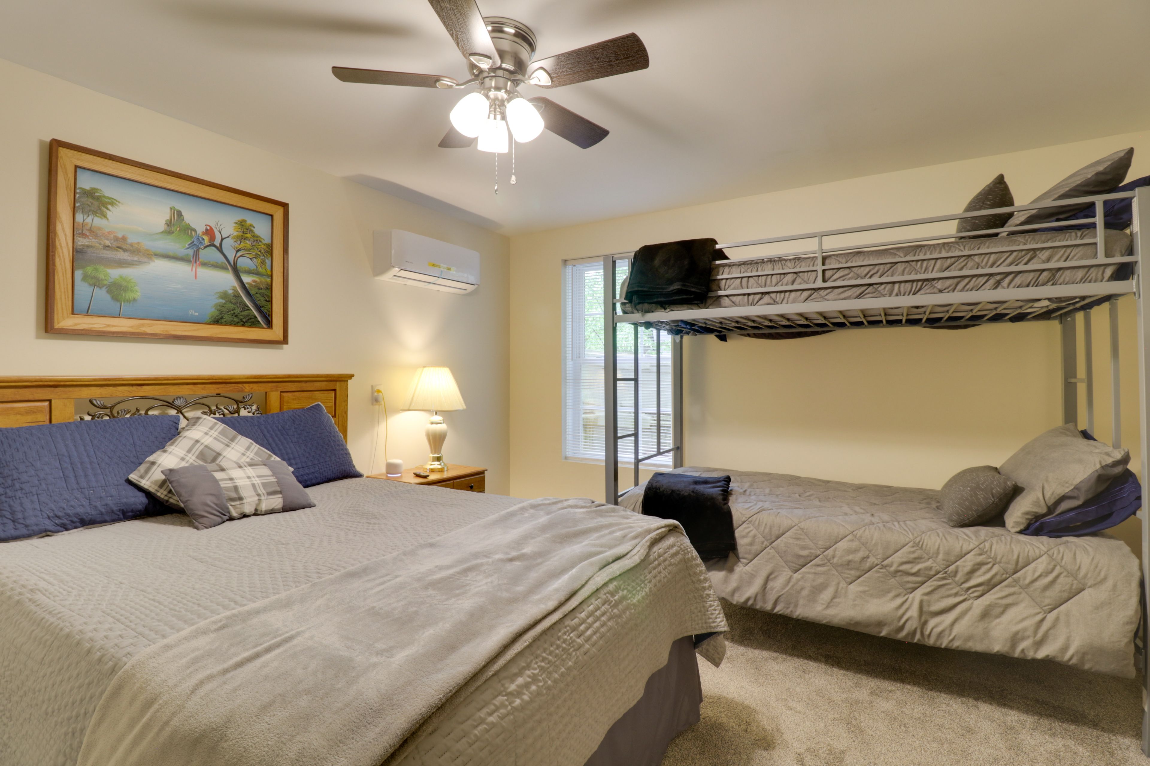 Bedroom 5 | Downstairs | Queen Bed | Twin Bunk Bed