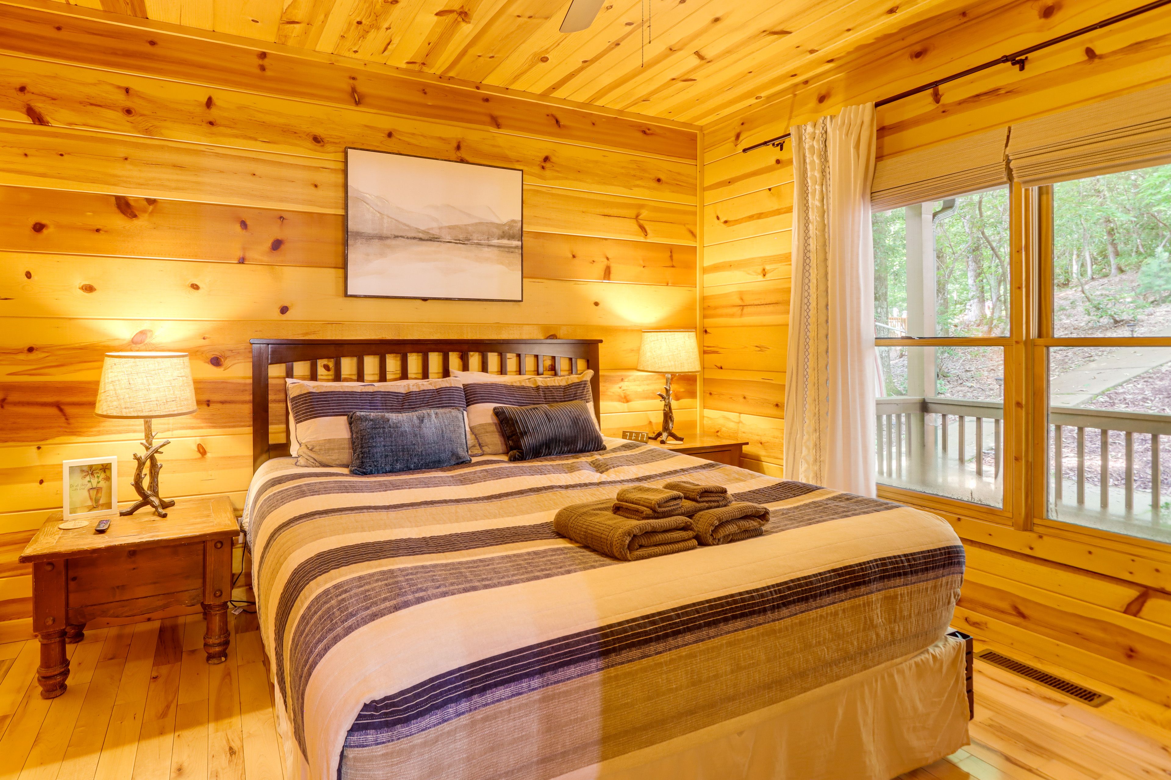 Bedroom 1 | Comfortable King Bed | 43" Smart TV