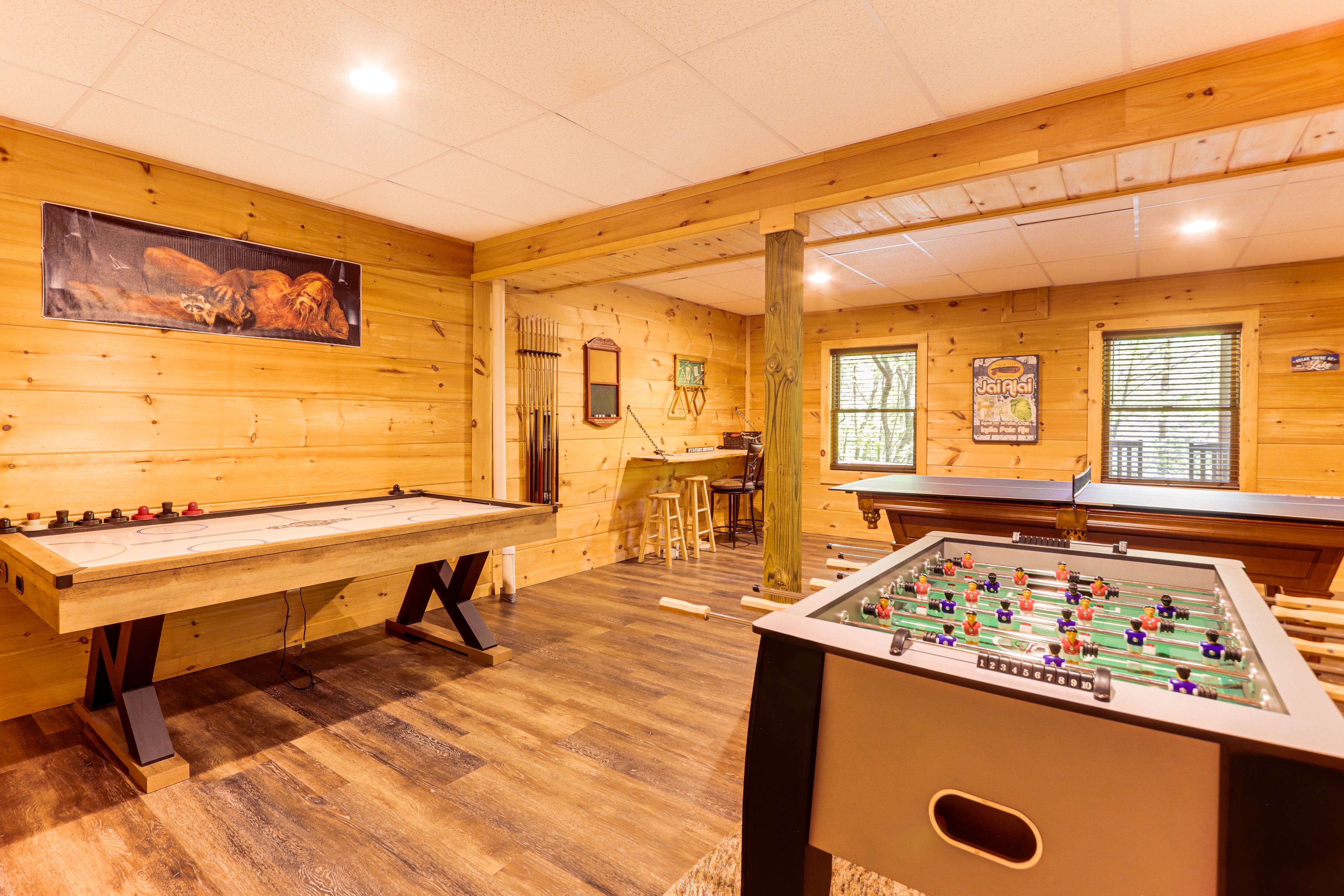 Huge Game Room | Pool Table | Ping Pong Table | Air Hockey | Foosball Table