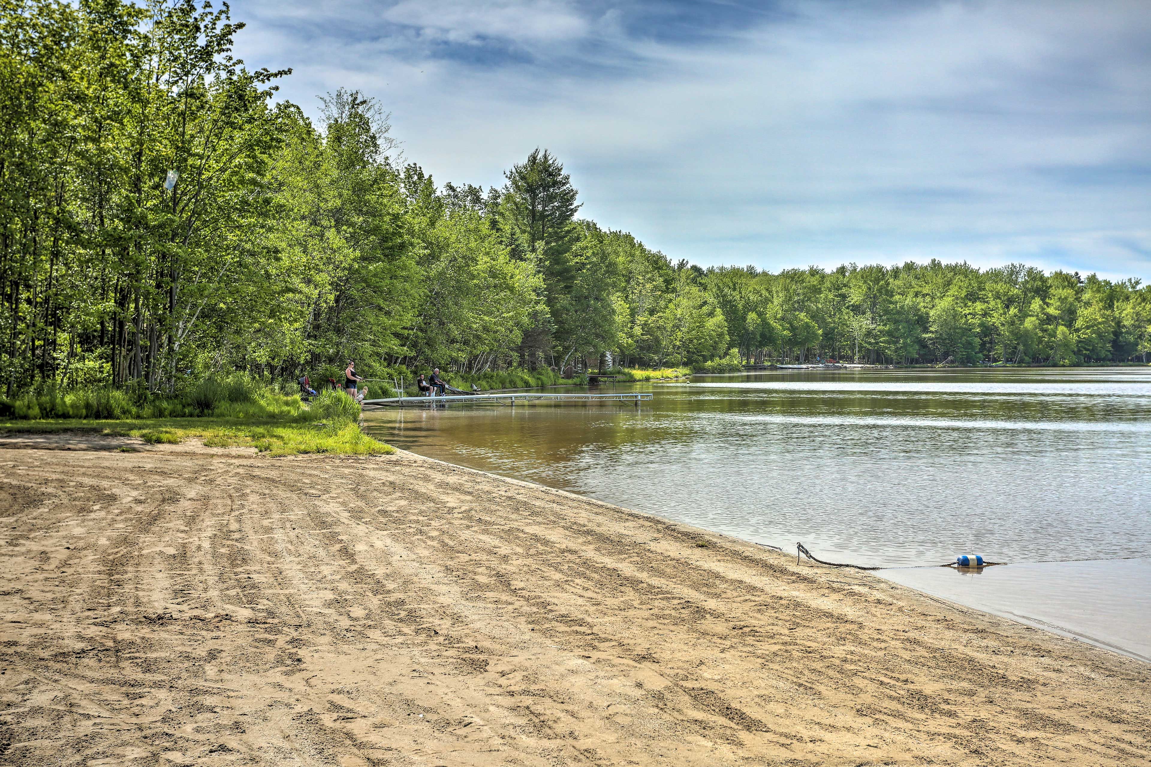 Take your fishing rod and tackle to the beach for some prime fishing.