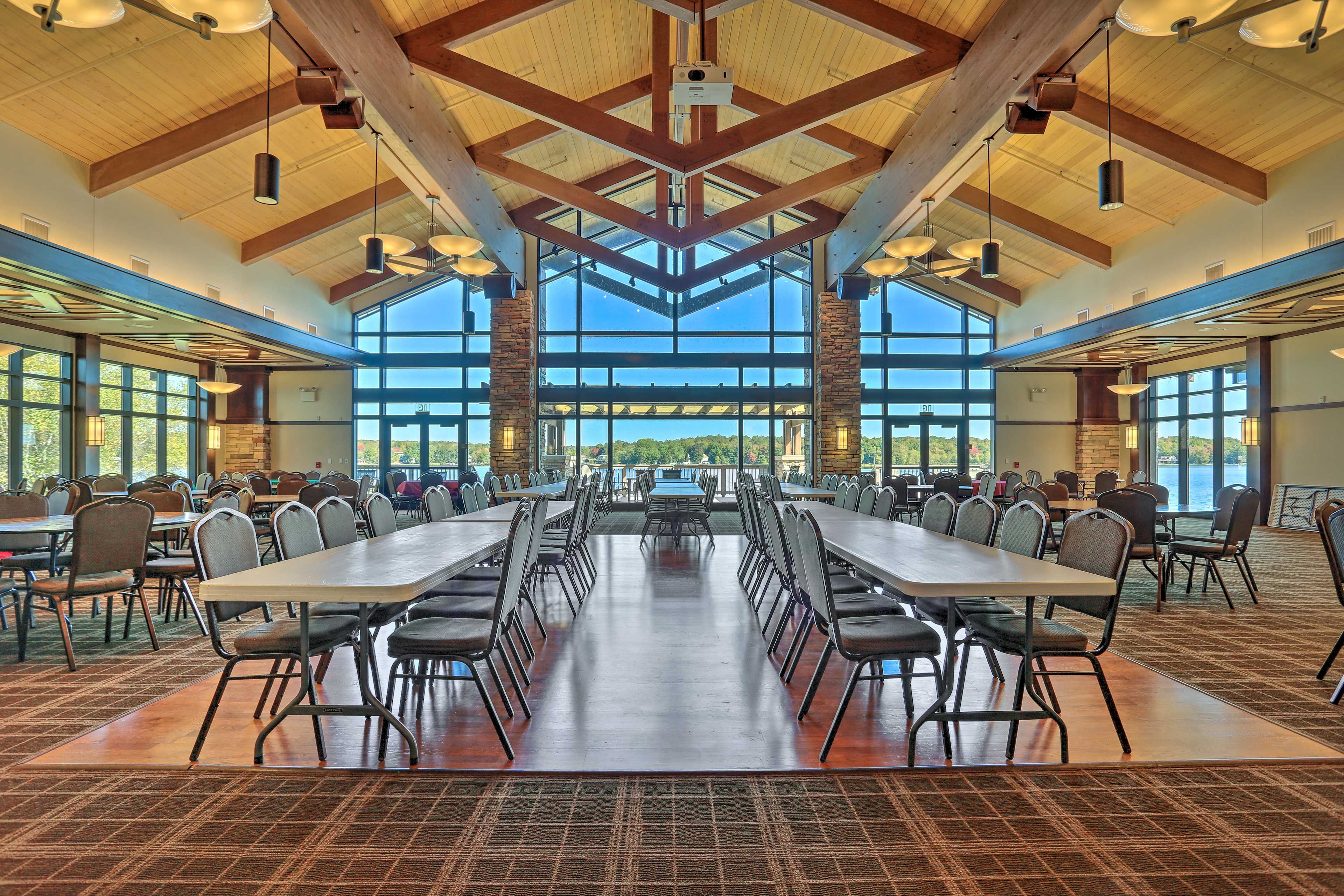 Host an event in the spacious event center.