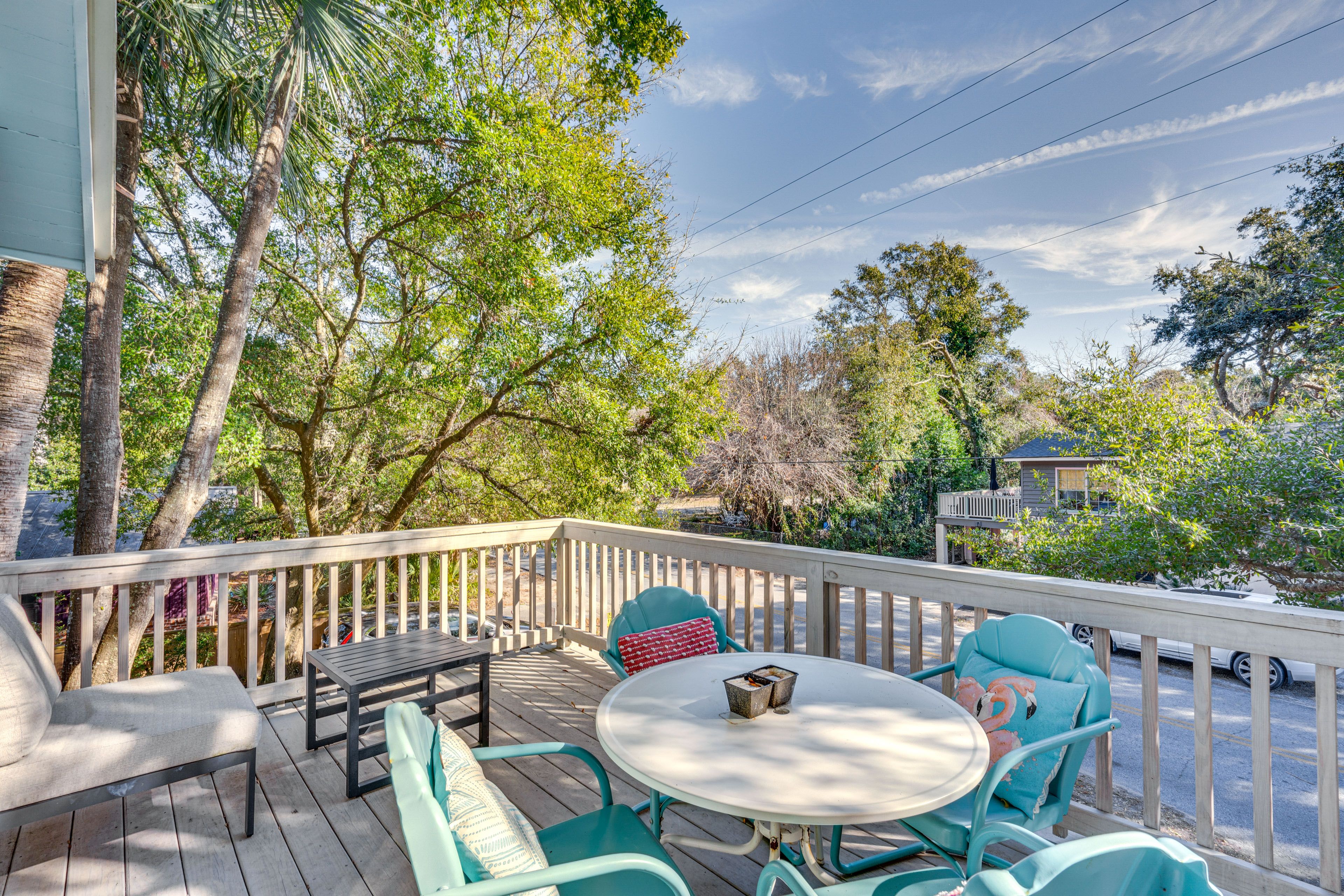 Elevated Balcony | Outdoor Dining | Upper Level