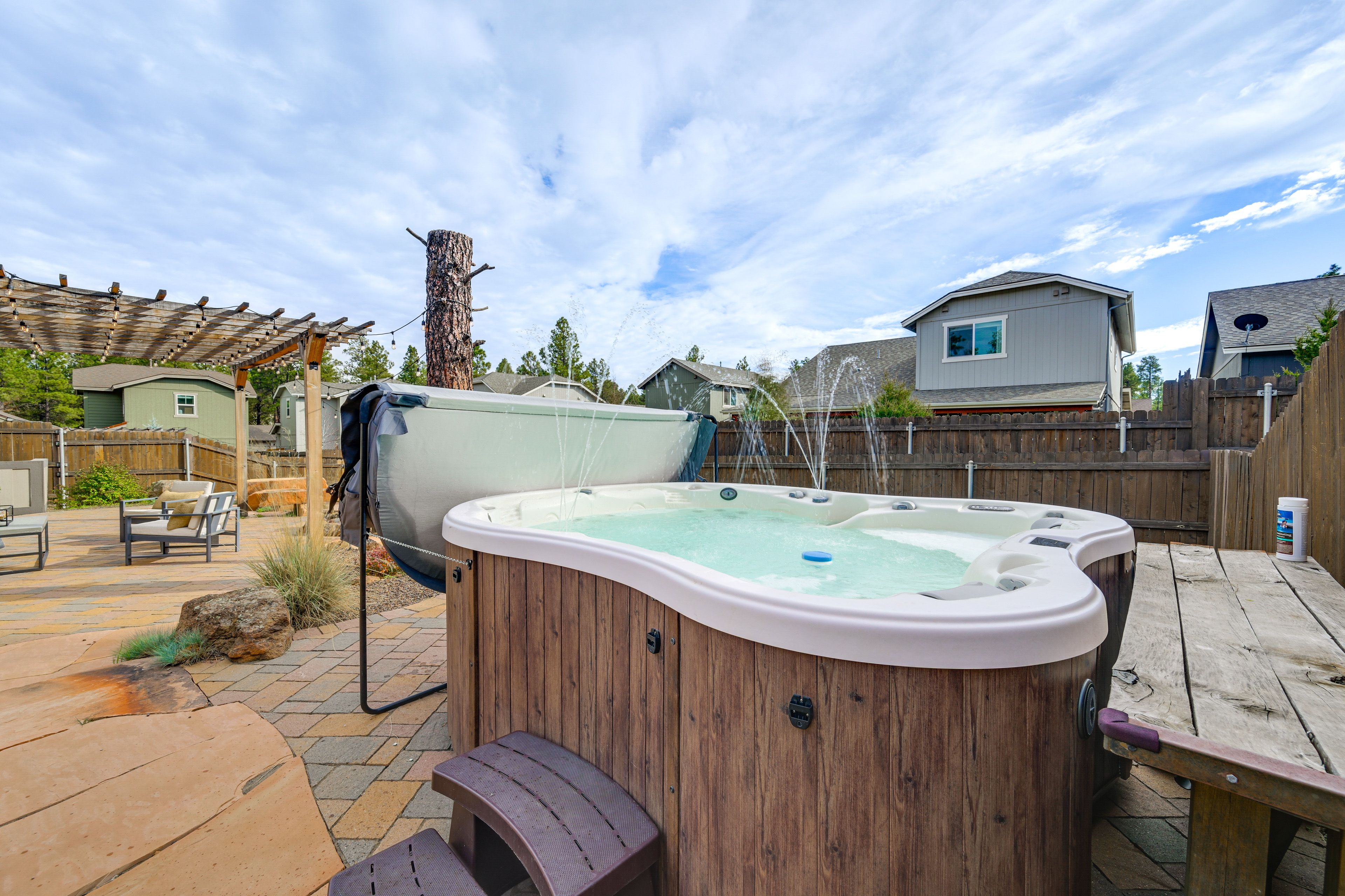 Fenced Backyard | Private Hot Tub