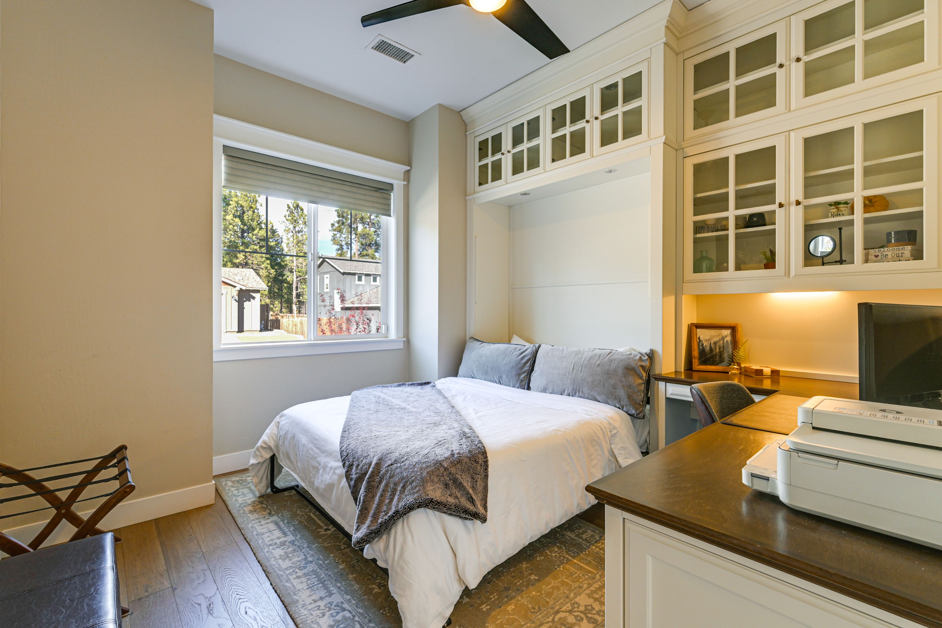 Bedroom 3 | Queen Bed | Office Workspace (2 Monitors & Printer)