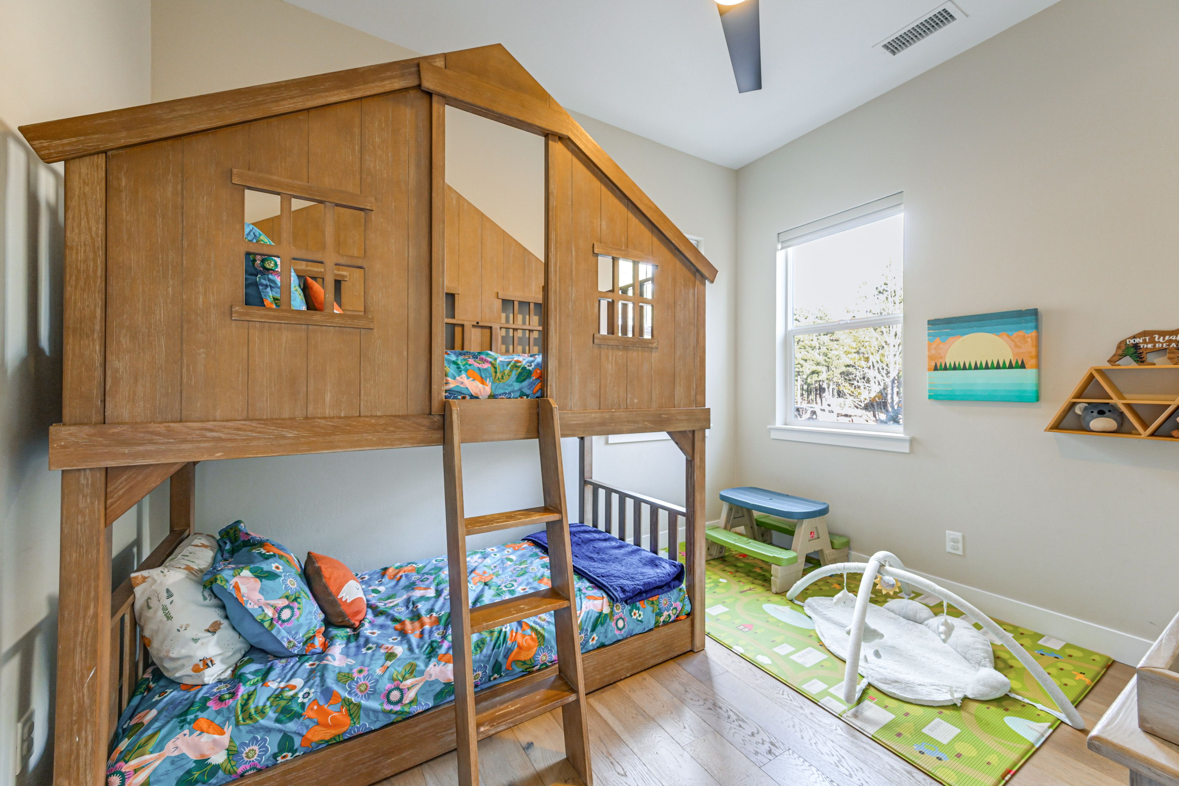 Bedroom 4 | Twin Bunk Bed | Kid & Baby Toys | Changing Table