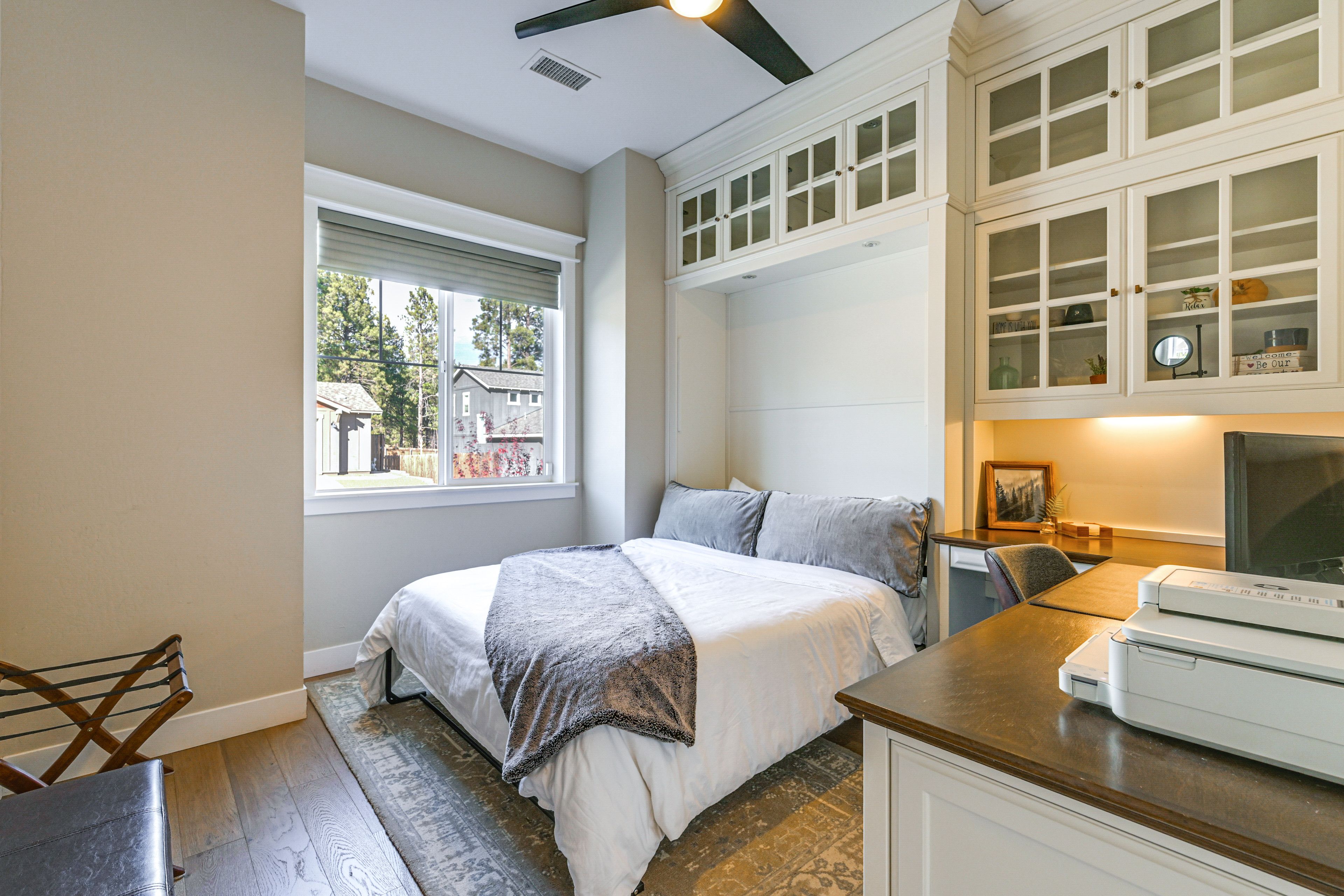 Bedroom 3 | Queen Bed | Office Workspace (2 Monitors & Printer)