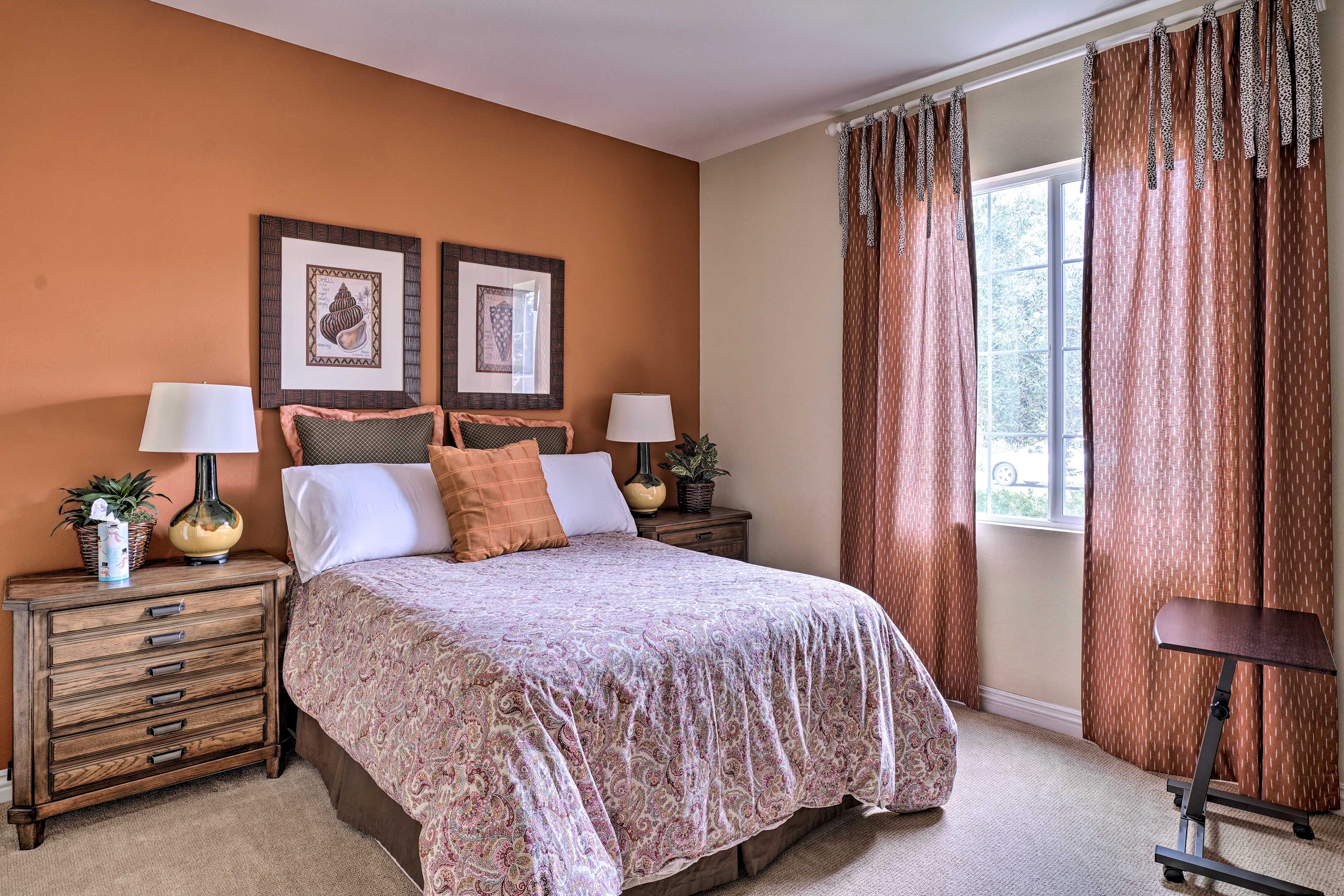 This bedroom includes a full bed.