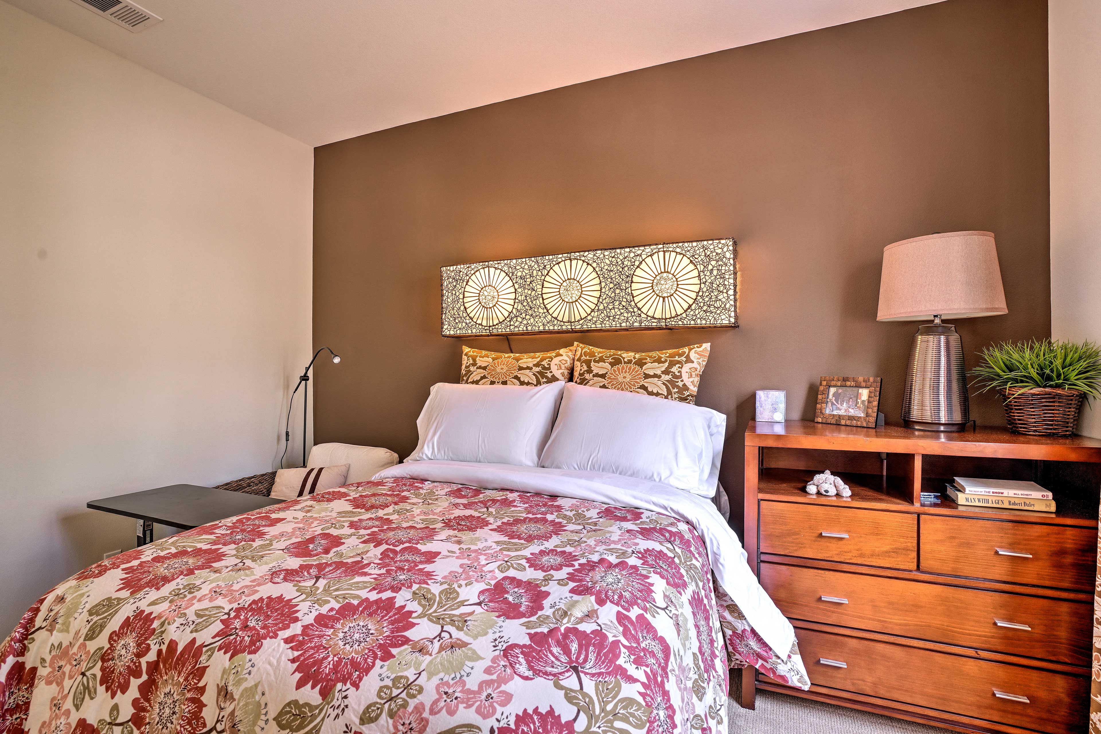 Unpack your suitcase into the dresser.
