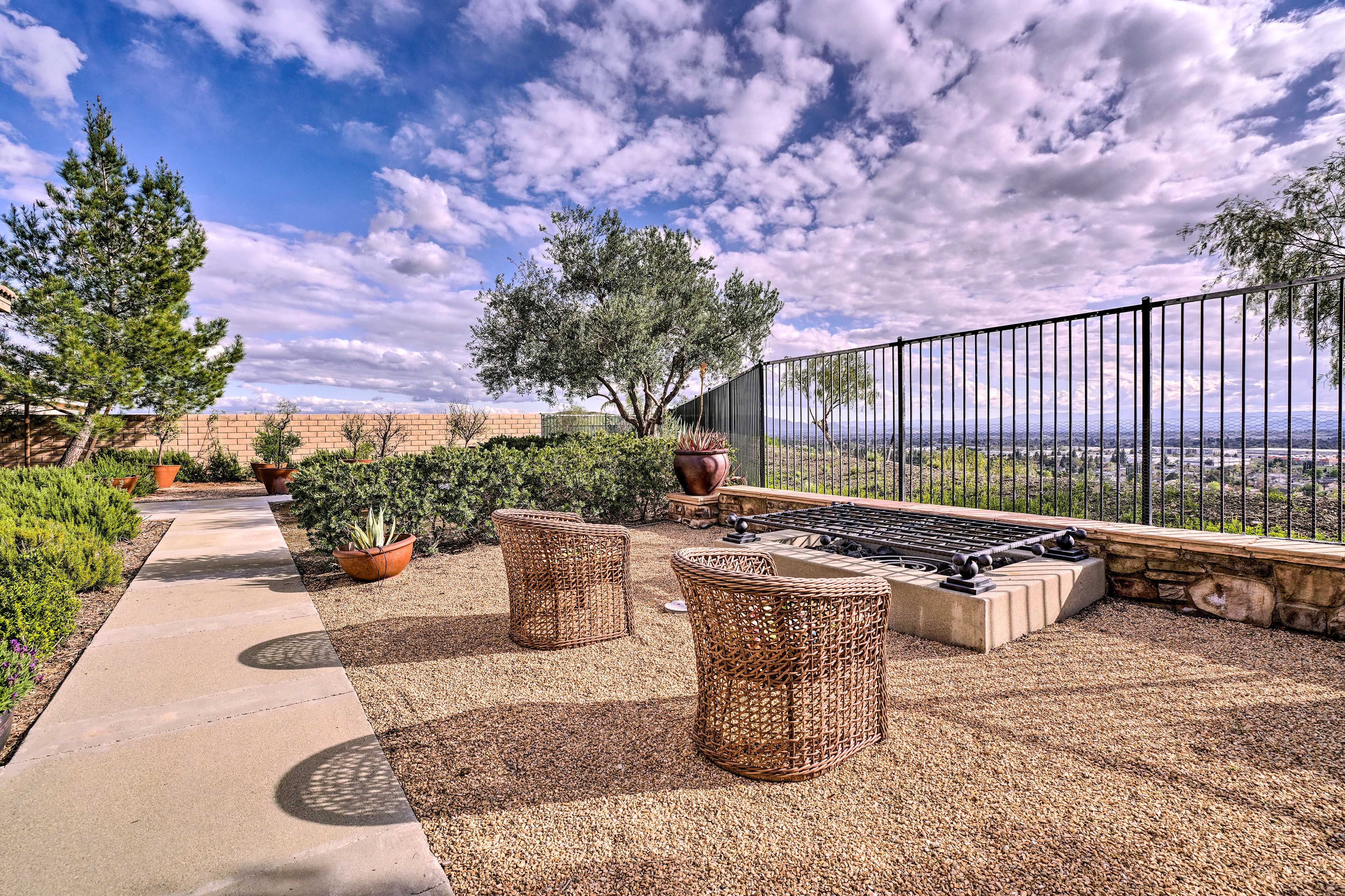 Head outside to admire the views.